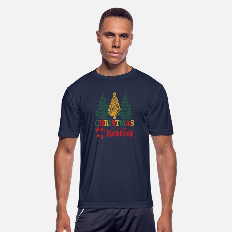 Christmas With my Besties Tree Funny Apparel
