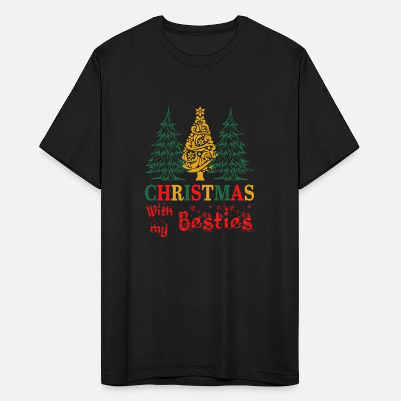 Christmas With my Besties Tree Funny Apparel