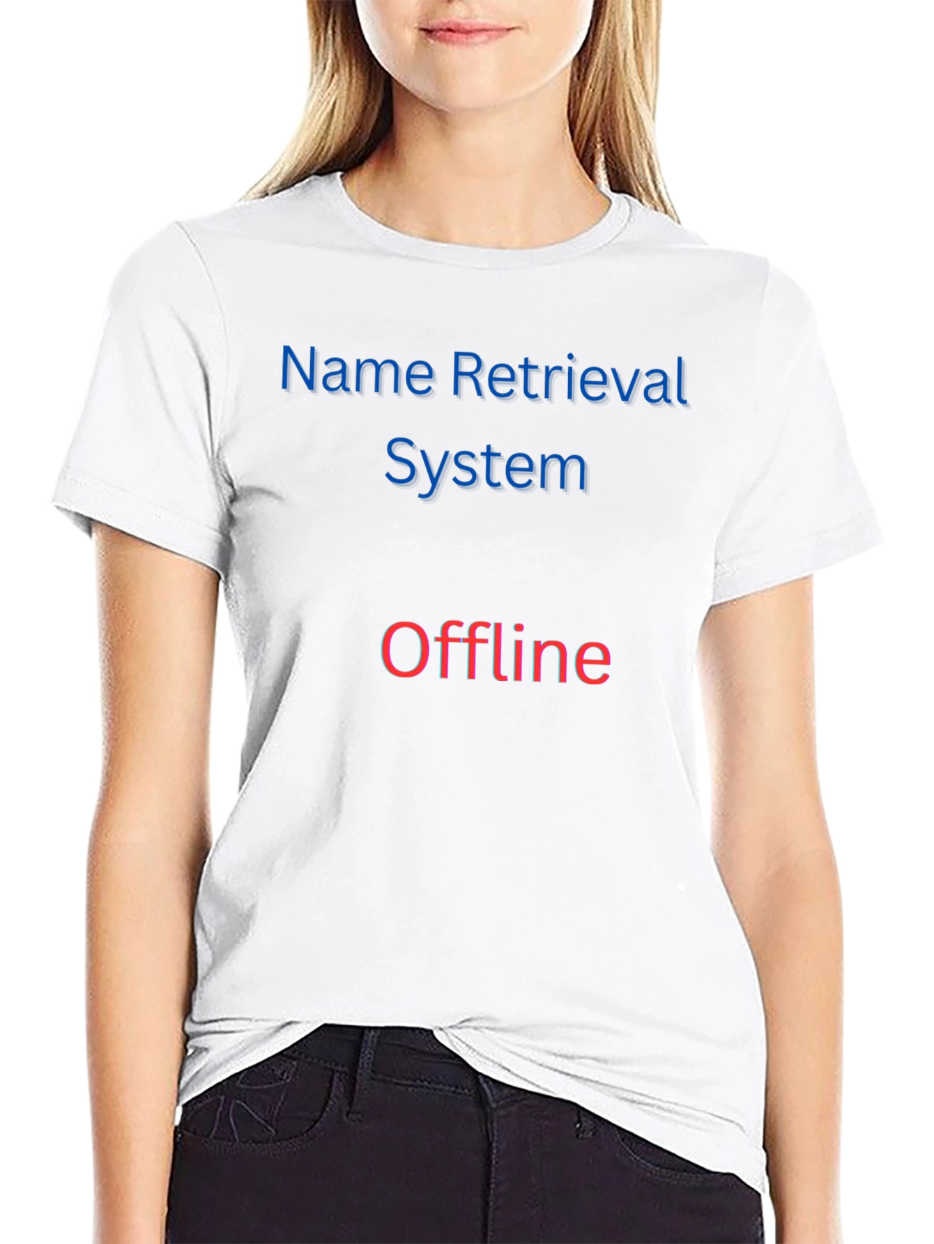 Name Retrieval System Offline T-Shirt