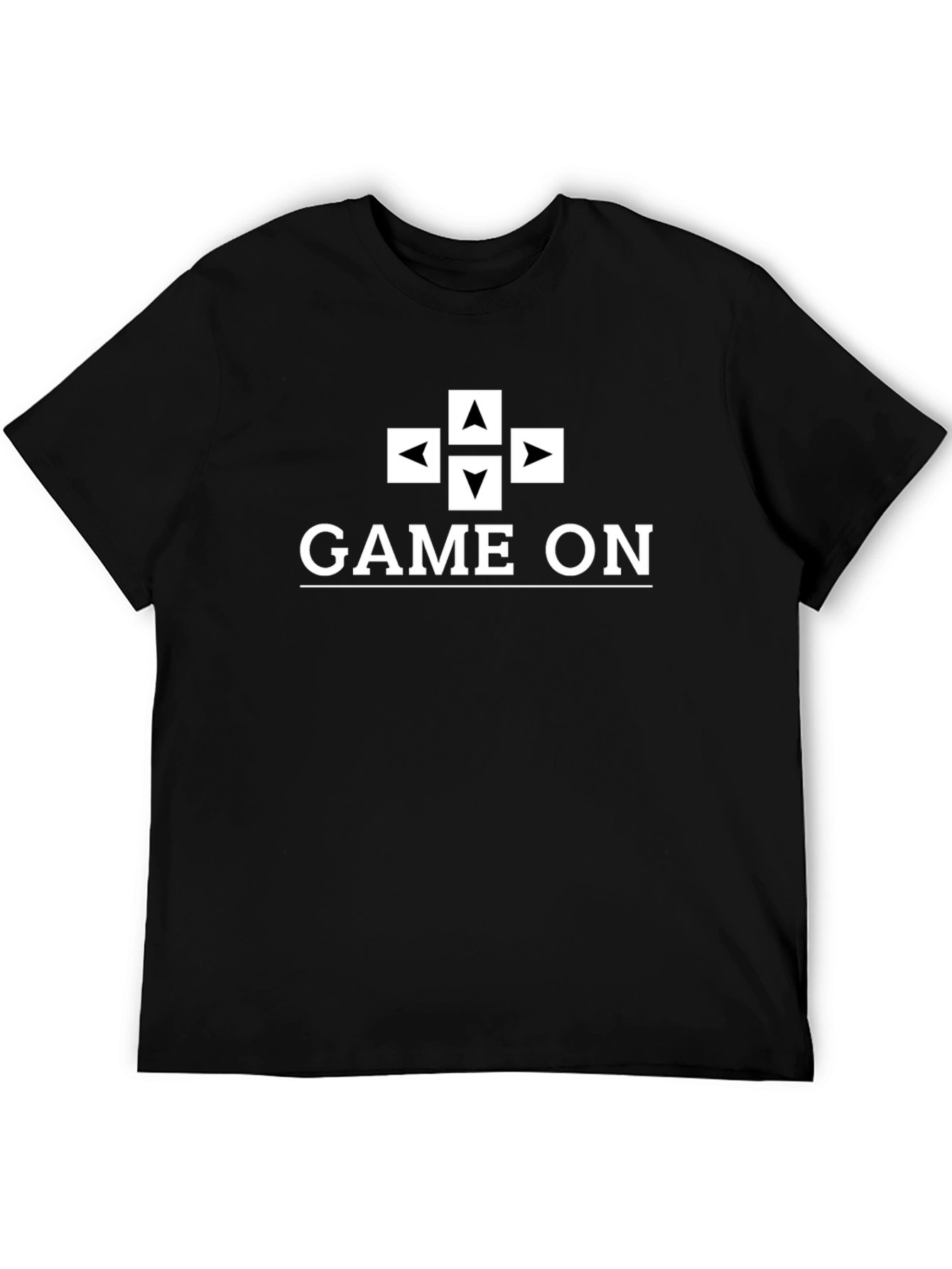Game On Black T-Shirt - Gamer Graphic Tee