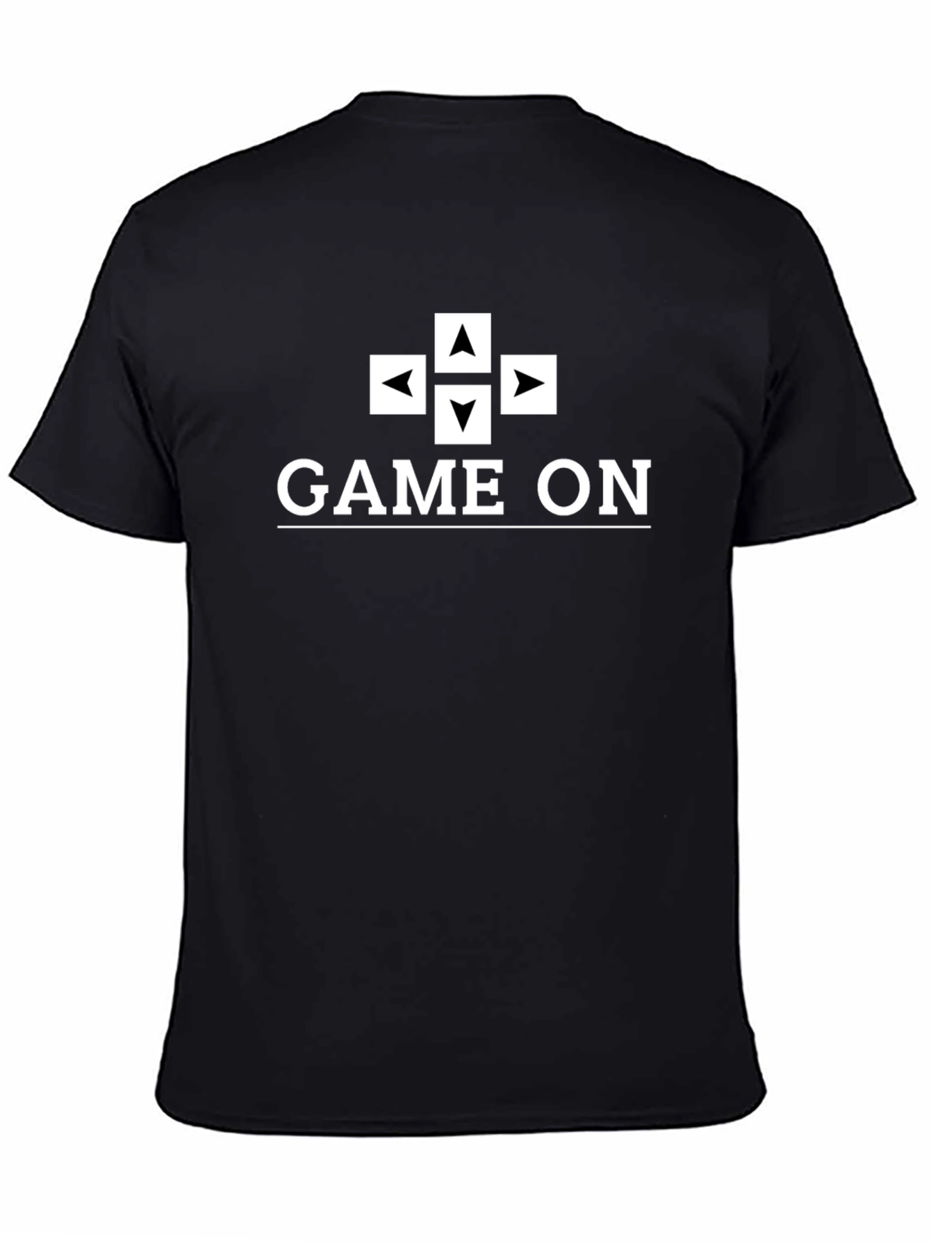 Game On Black T-Shirt - Gamer Graphic Tee