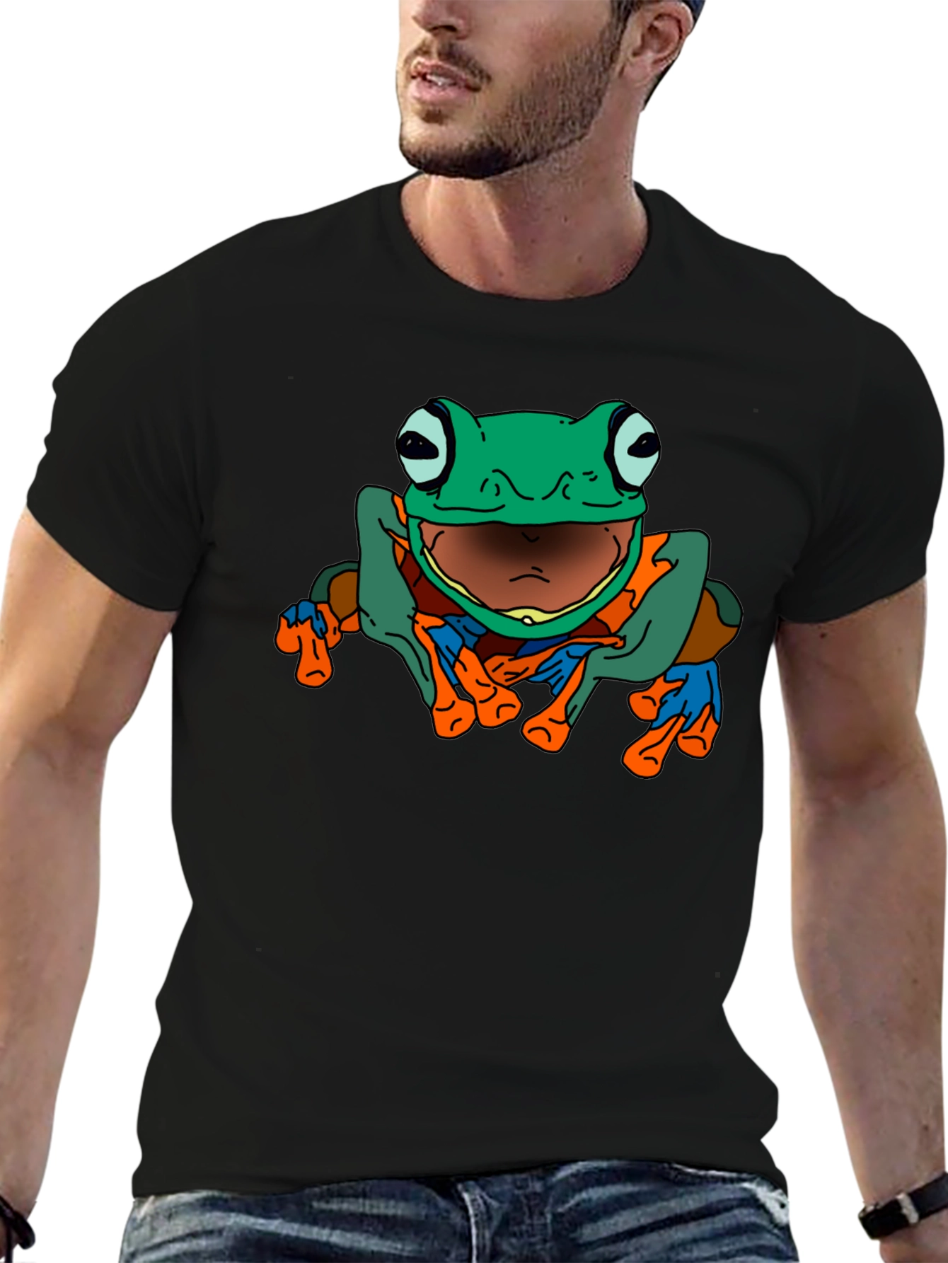 Frog Graphic Tee - Mens Black T-Shirt