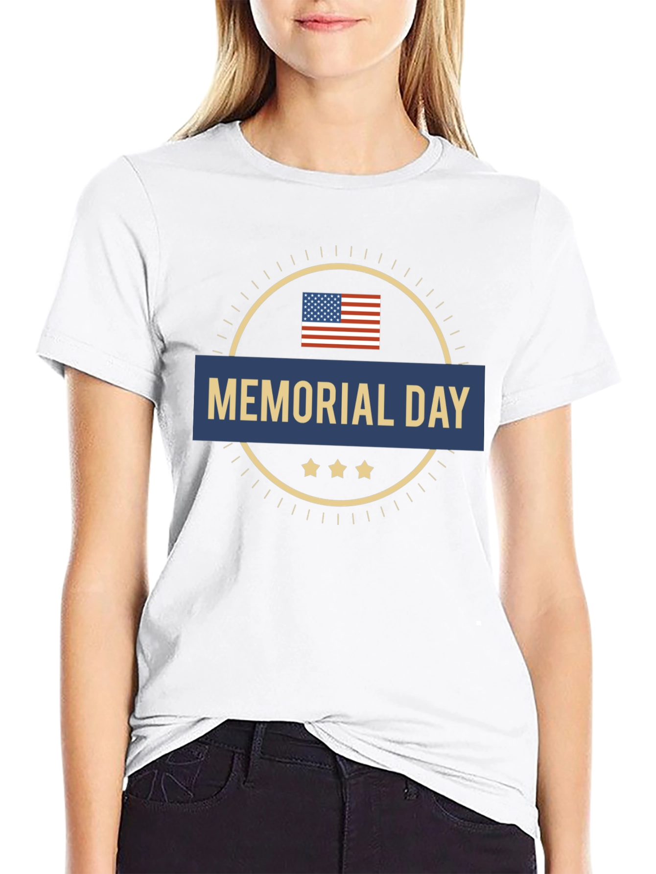 Memorial Day USA Flag Graphic T-Shirt