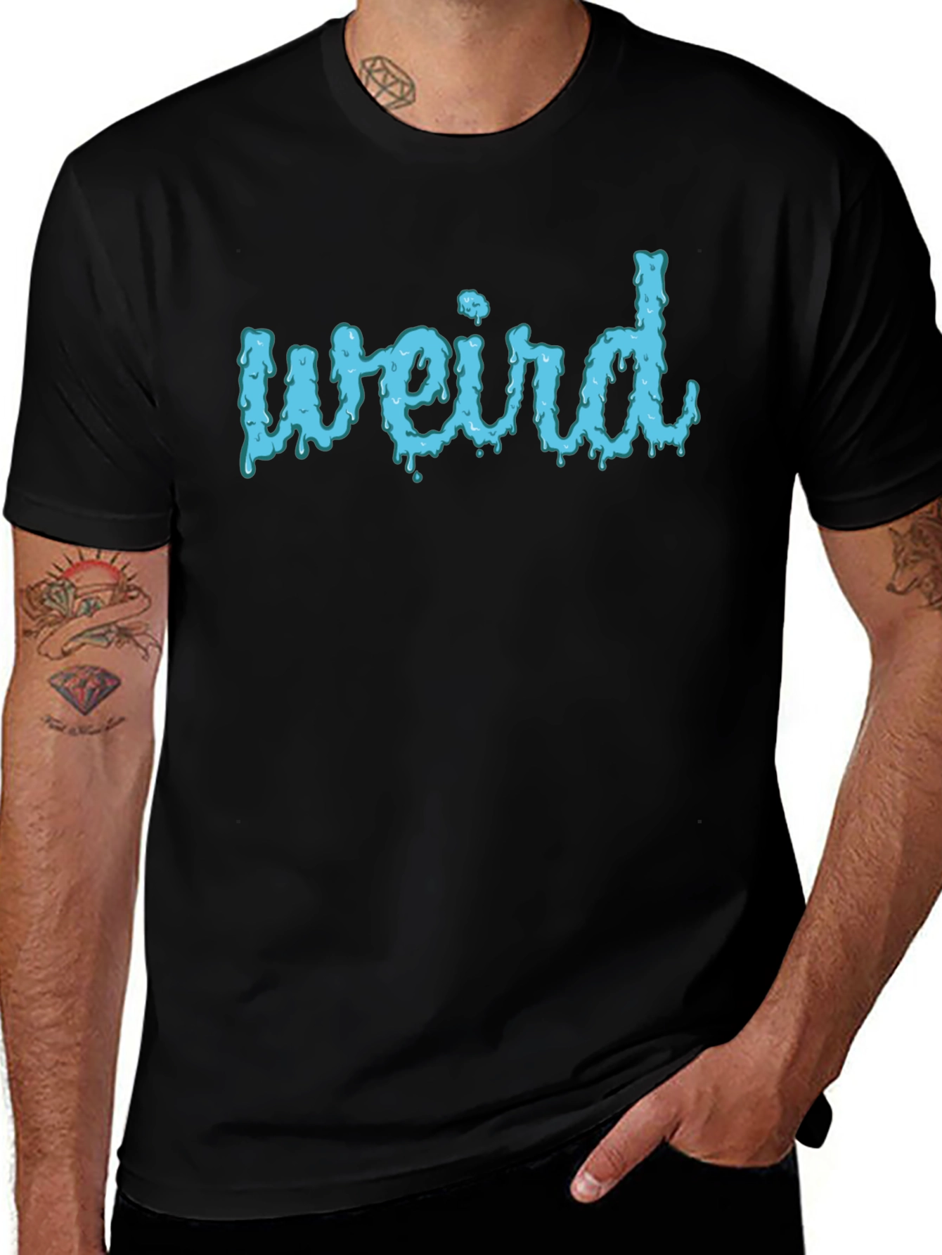 Weird Drip Tee - Cool Graphic Print T-Shirt