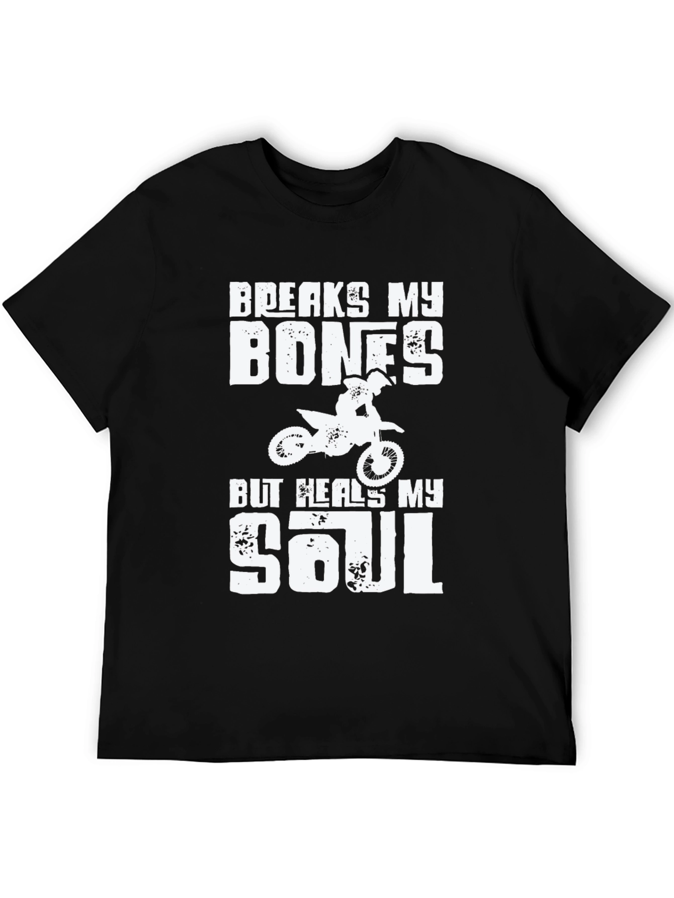 Breaks My Bones Dirt Bike Graphic T-Shirt