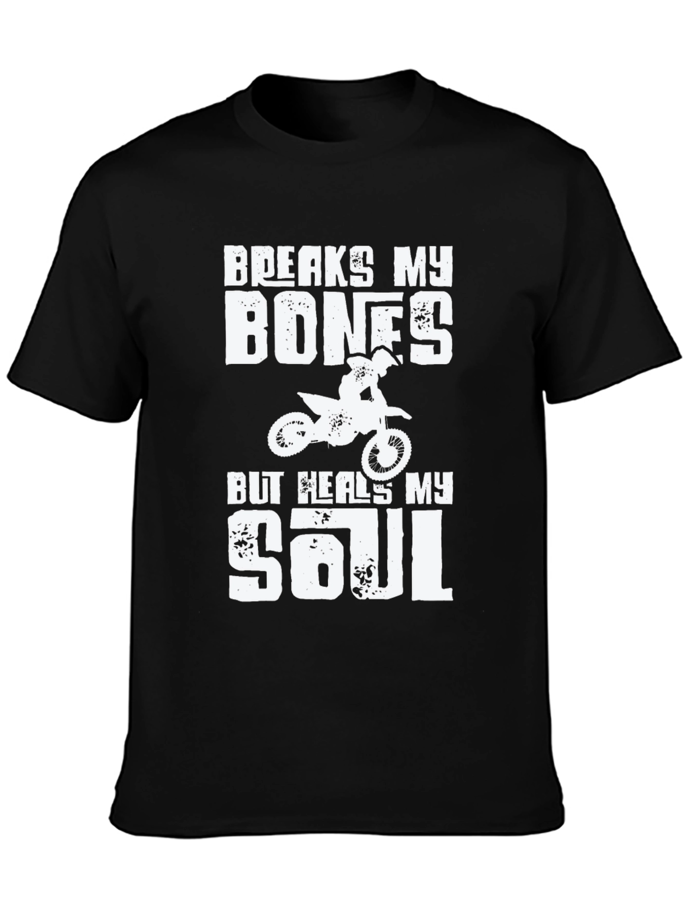 Breaks My Bones Dirt Bike Graphic T-Shirt