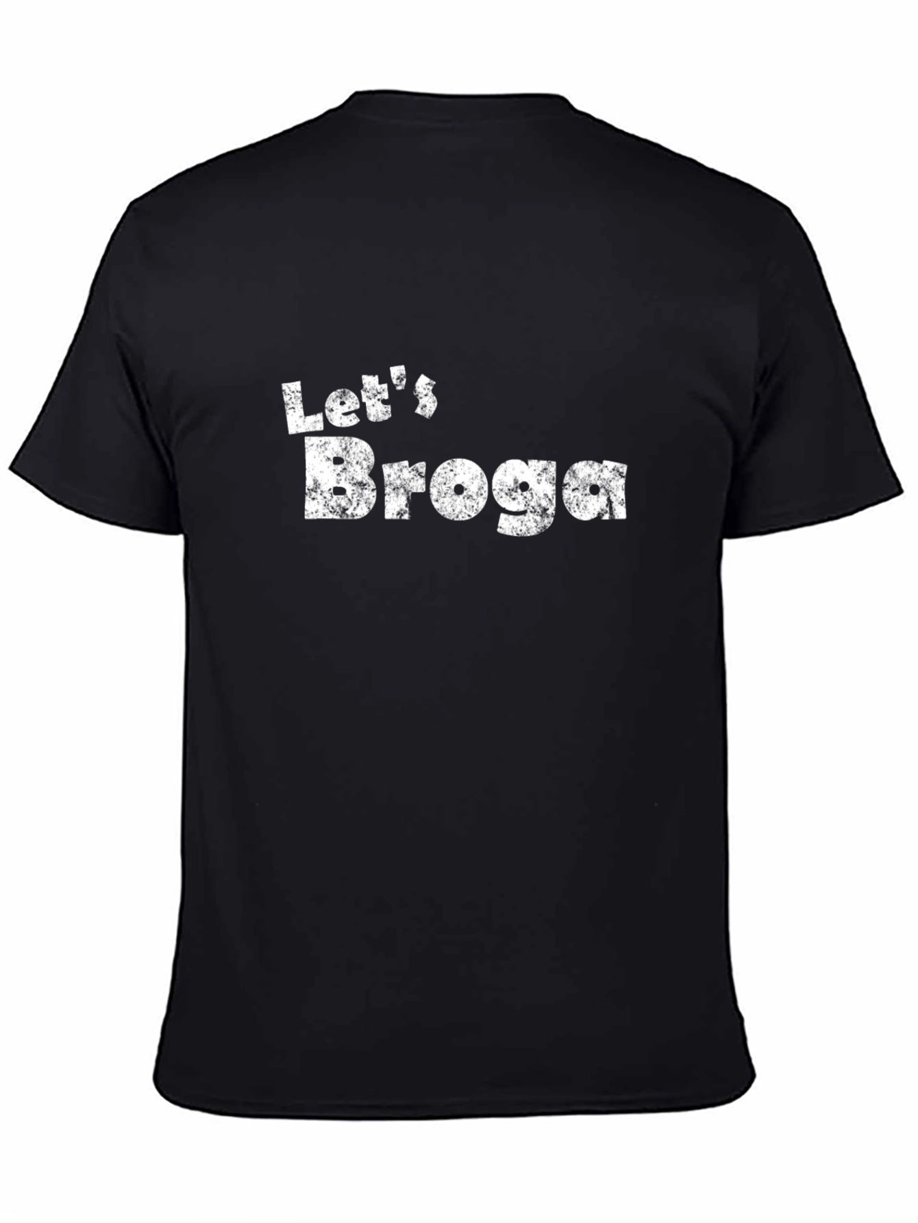 Lets Broga Graphic T-Shirt - Mens Black Tee