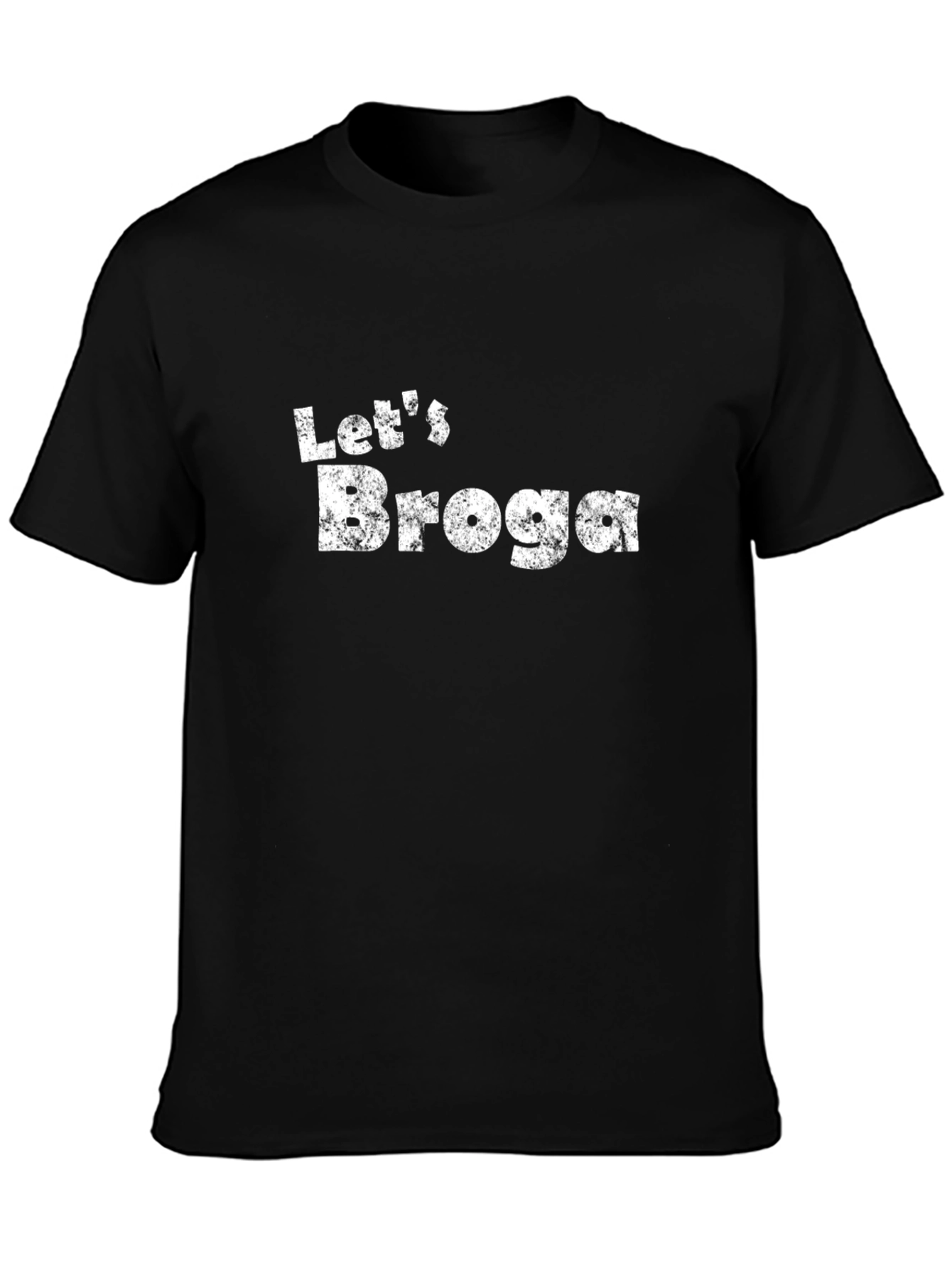 Lets Broga Graphic T-Shirt - Mens Black Tee