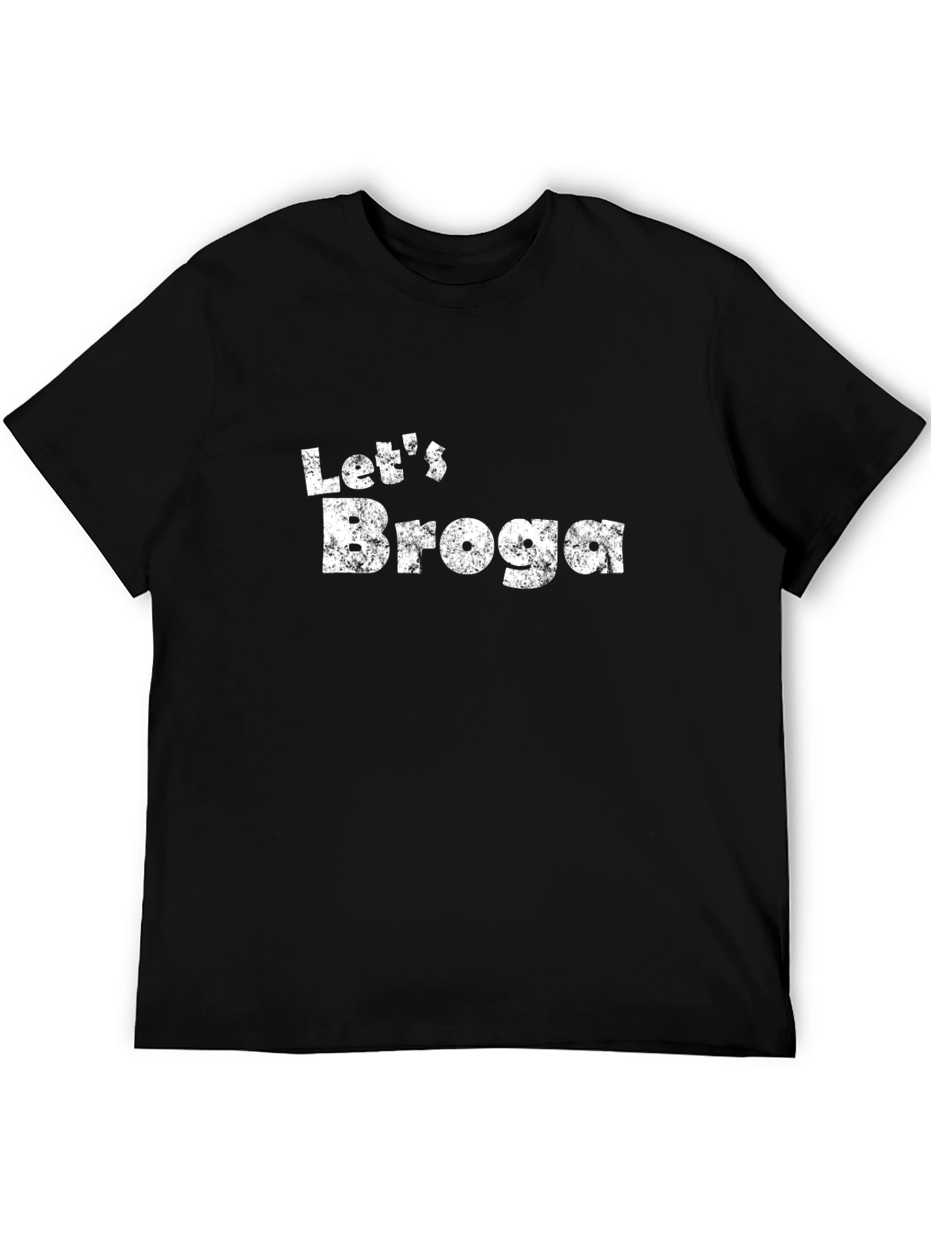 Lets Broga Graphic T-Shirt - Mens Black Tee