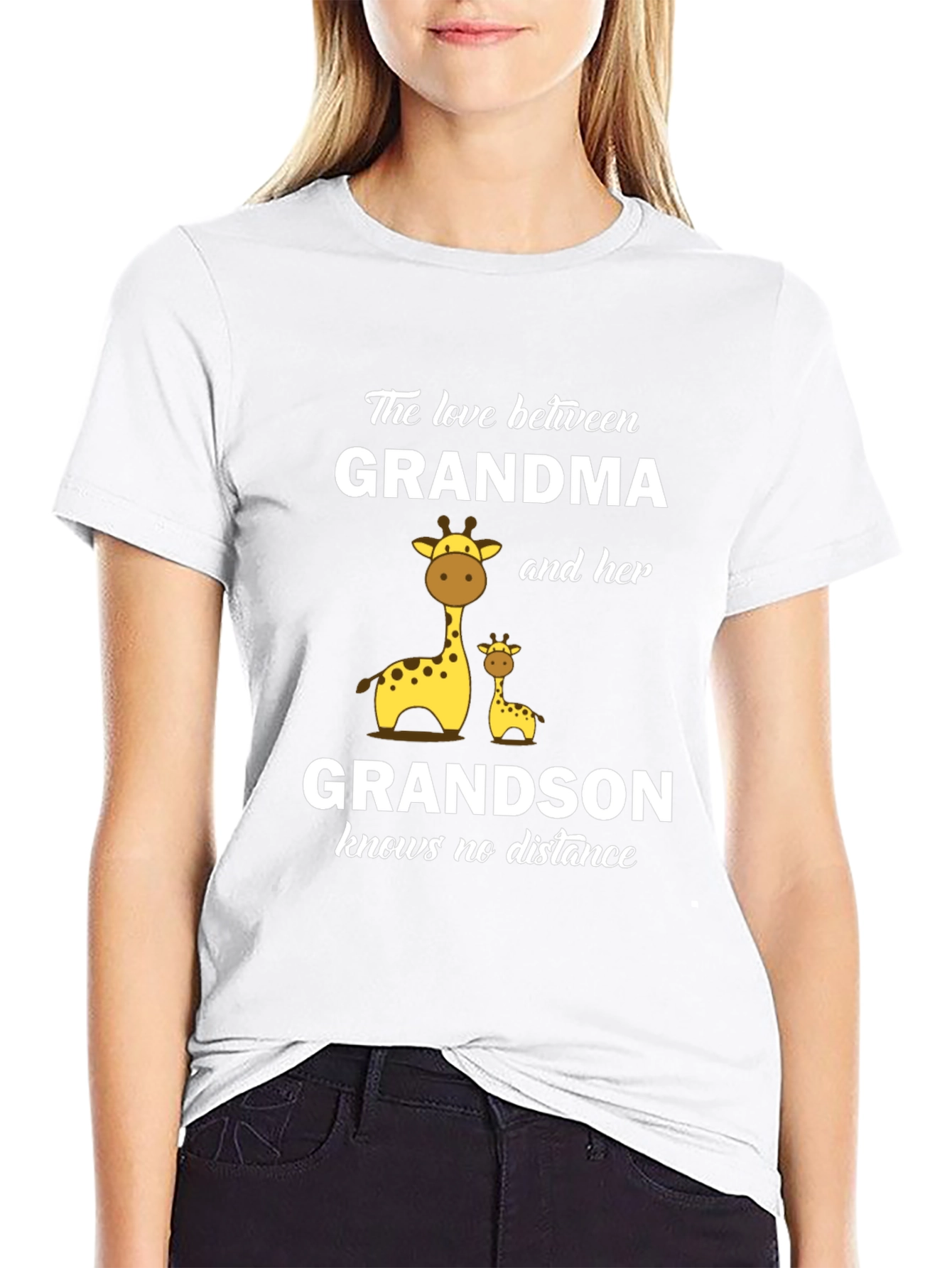 Grandma and Grandson Giraffe T-Shirt