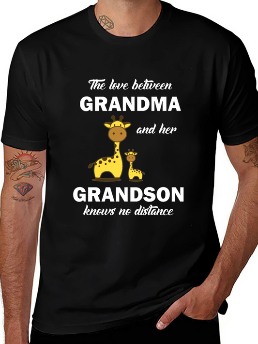 Grandma and Grandson Giraffe T-Shirt