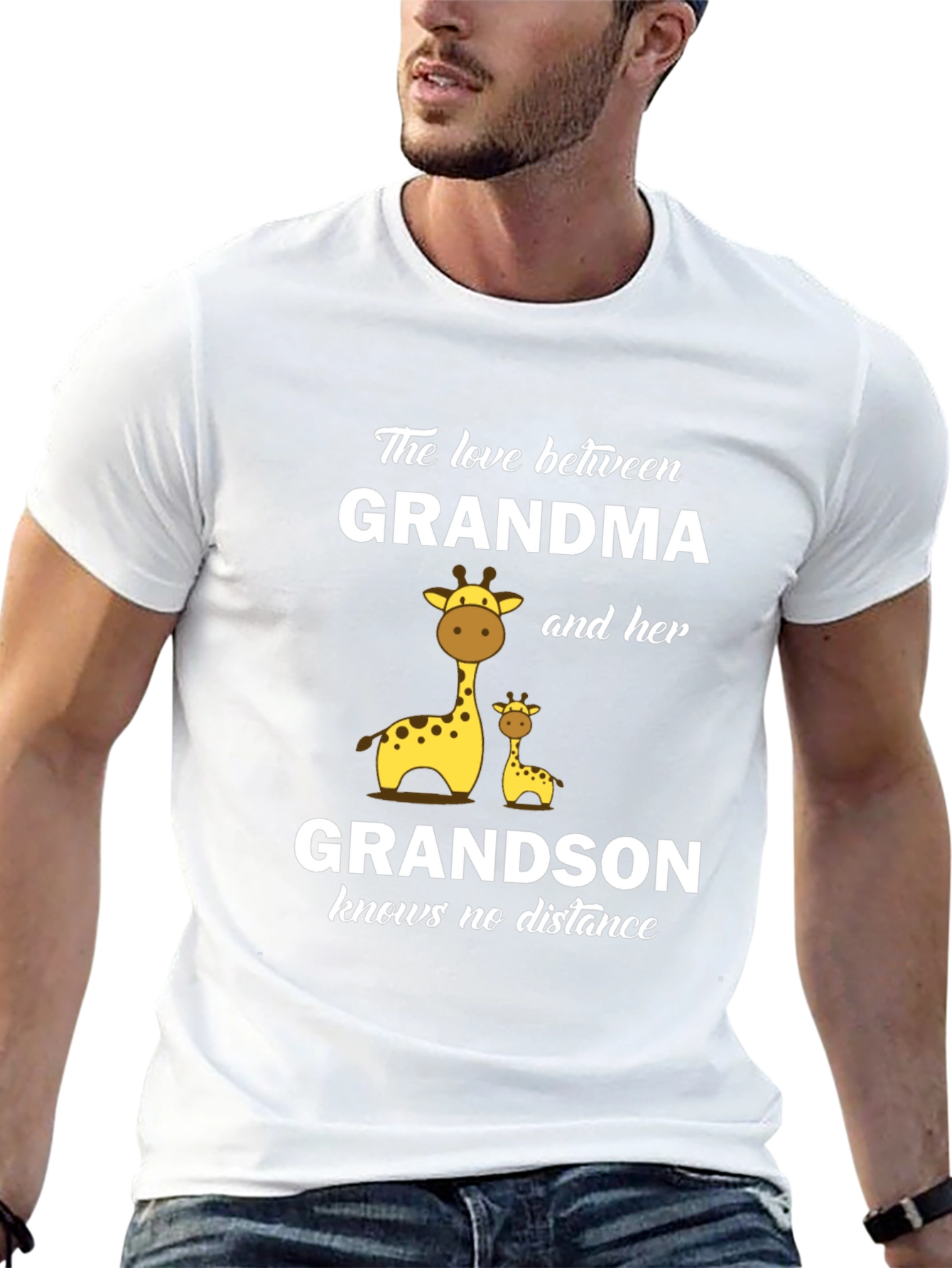 Grandma and Grandson Giraffe T-Shirt
