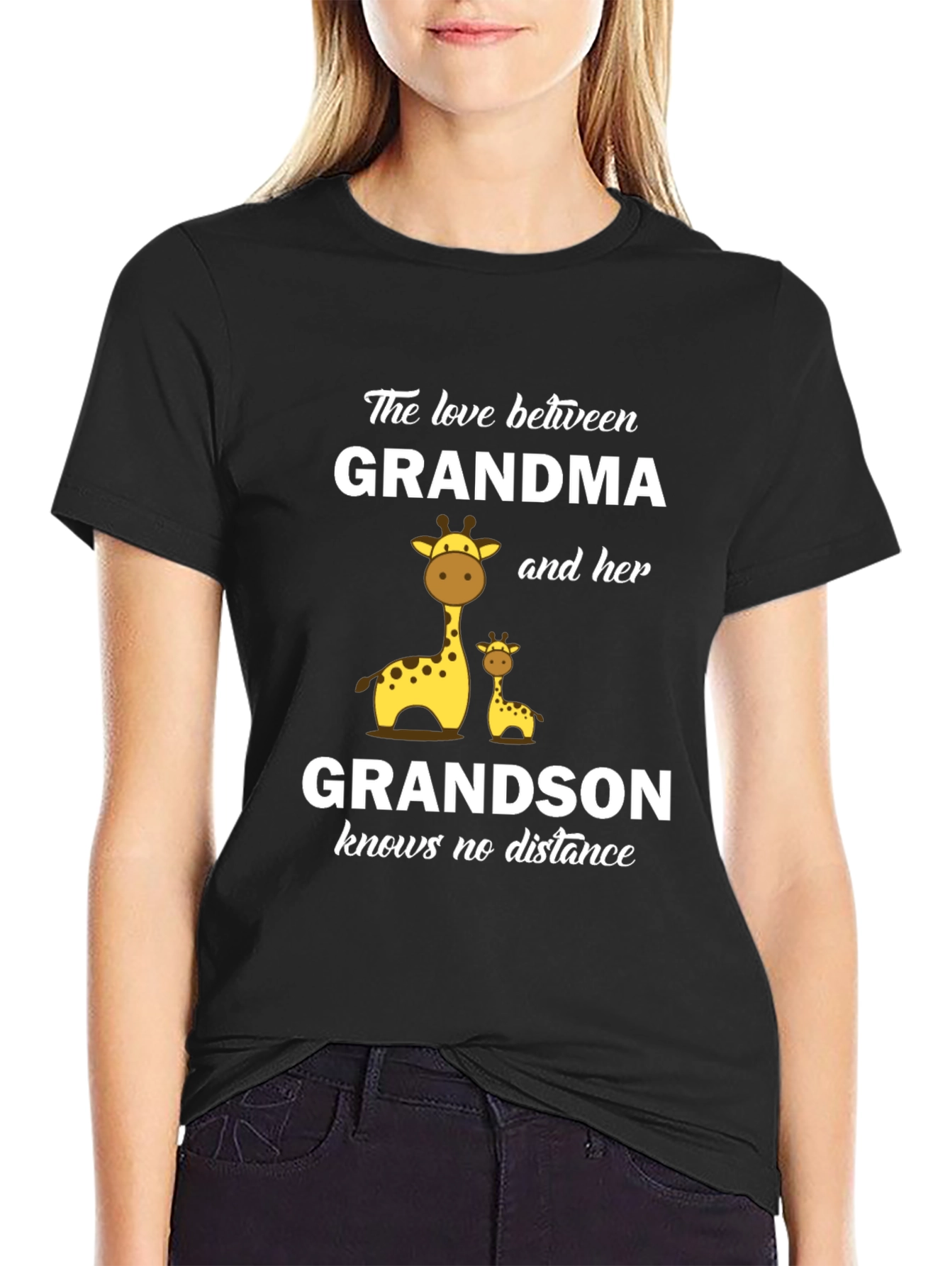 Grandma and Grandson Giraffe T-Shirt