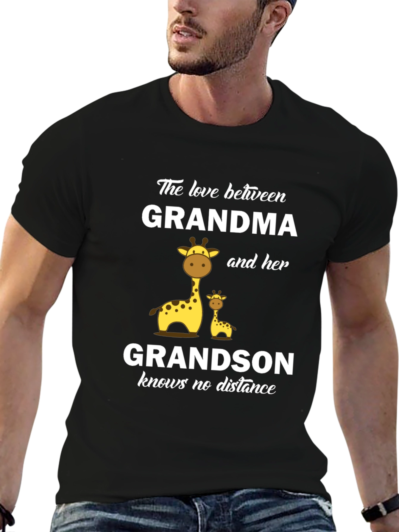Grandma and Grandson Giraffe T-Shirt