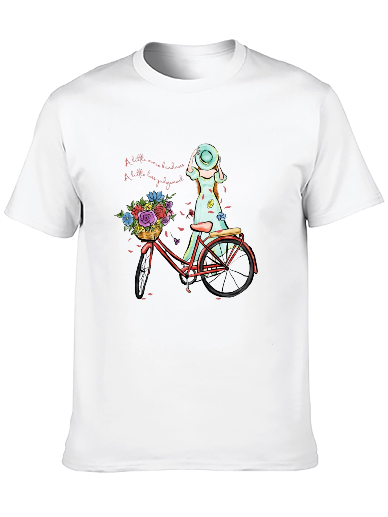 Kindness Bicycle Graphic Tee - Casual Comfort