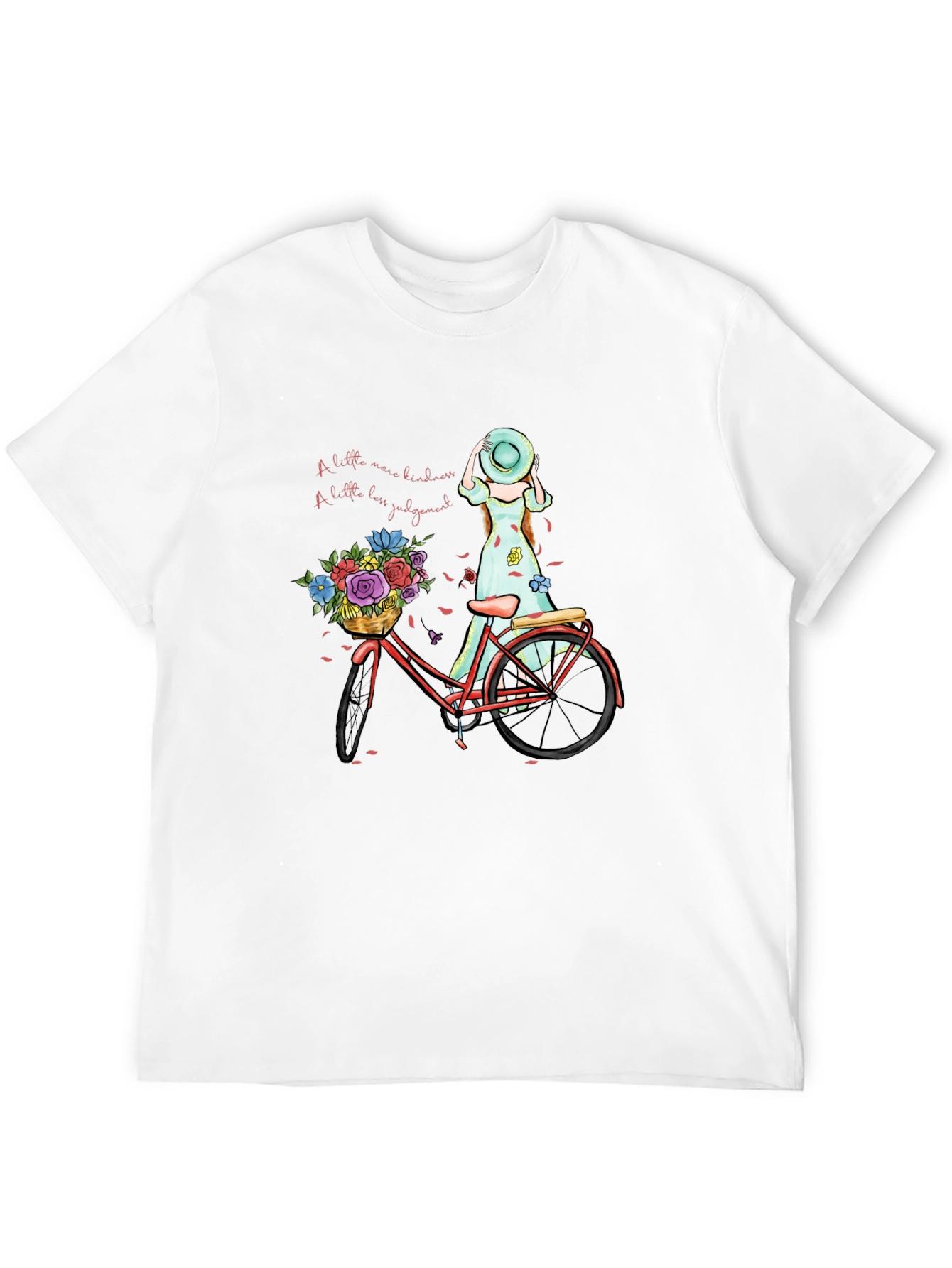 Kindness Bicycle Graphic Tee - Casual Comfort