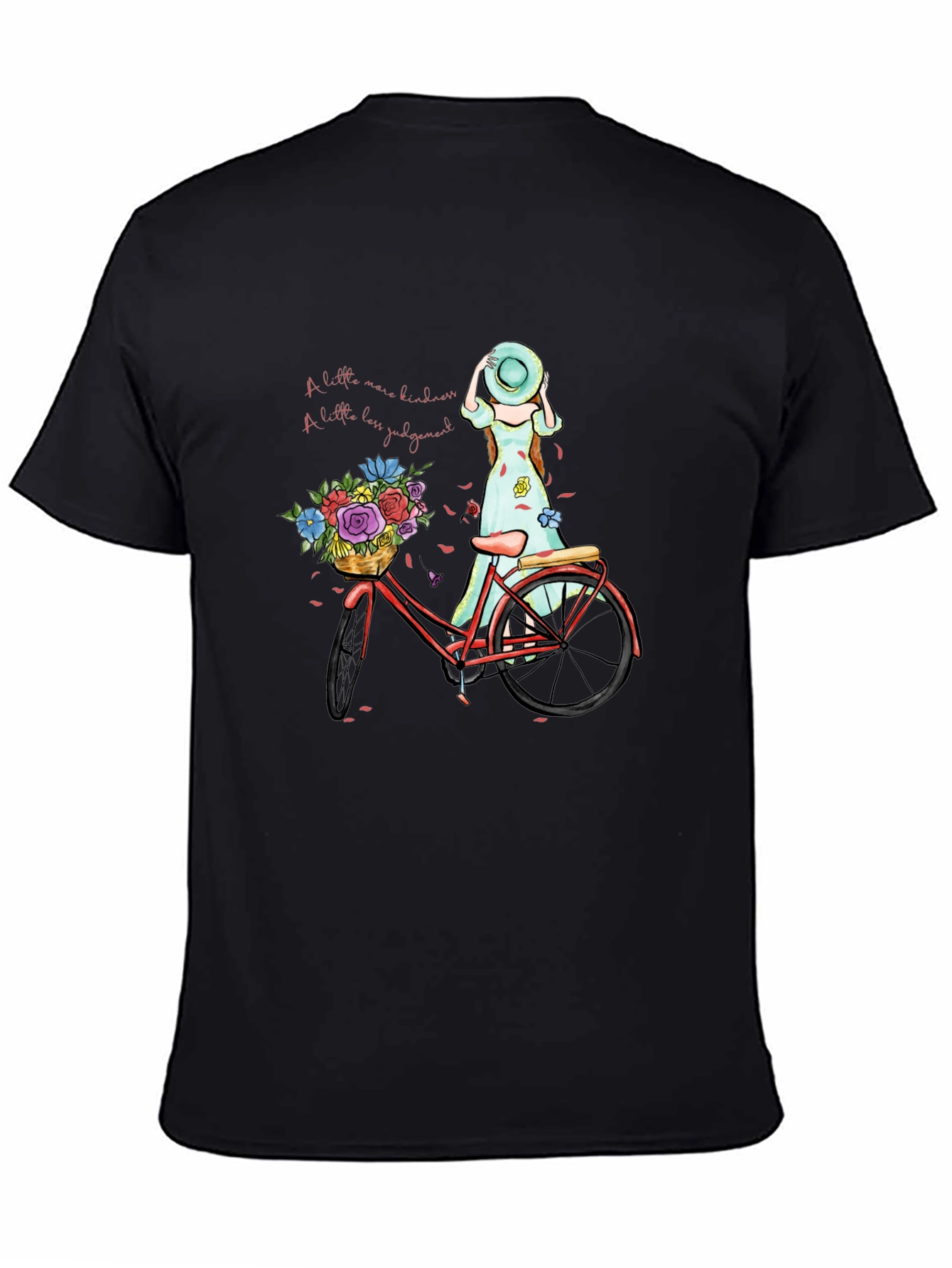 Kindness Bicycle Graphic Tee - Casual Comfort