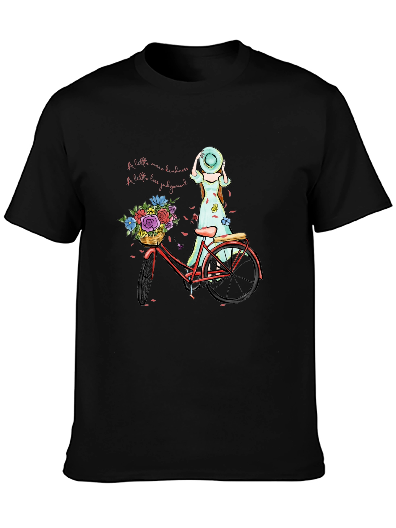 Kindness Bicycle Graphic Tee - Casual Comfort