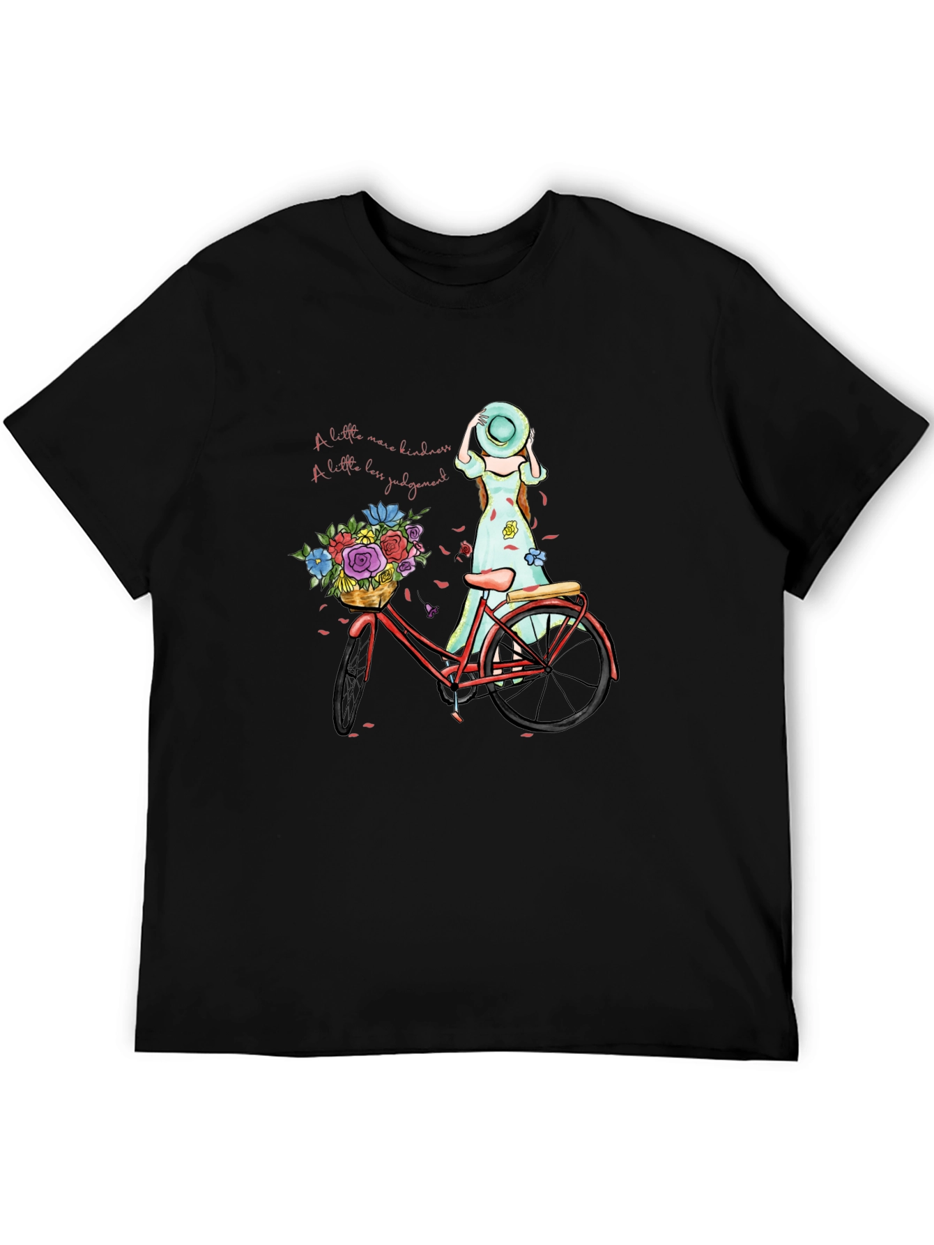 Kindness Bicycle Graphic Tee - Casual Comfort