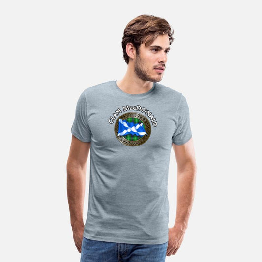 Clan MacDonald Tartan Knot & Flag