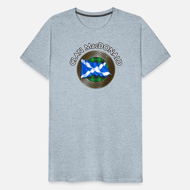 Clan MacDonald Tartan Knot & Flag