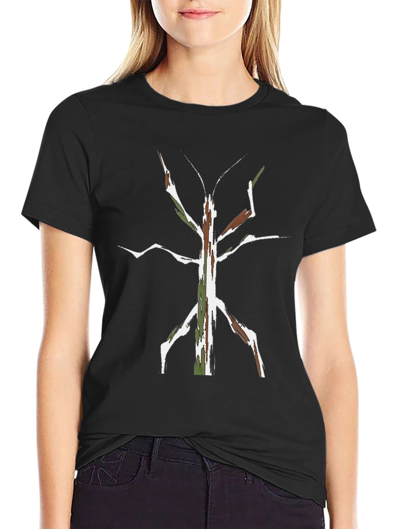 Stick Bug Camo Tee - Nature Inspired Graphic Shirt