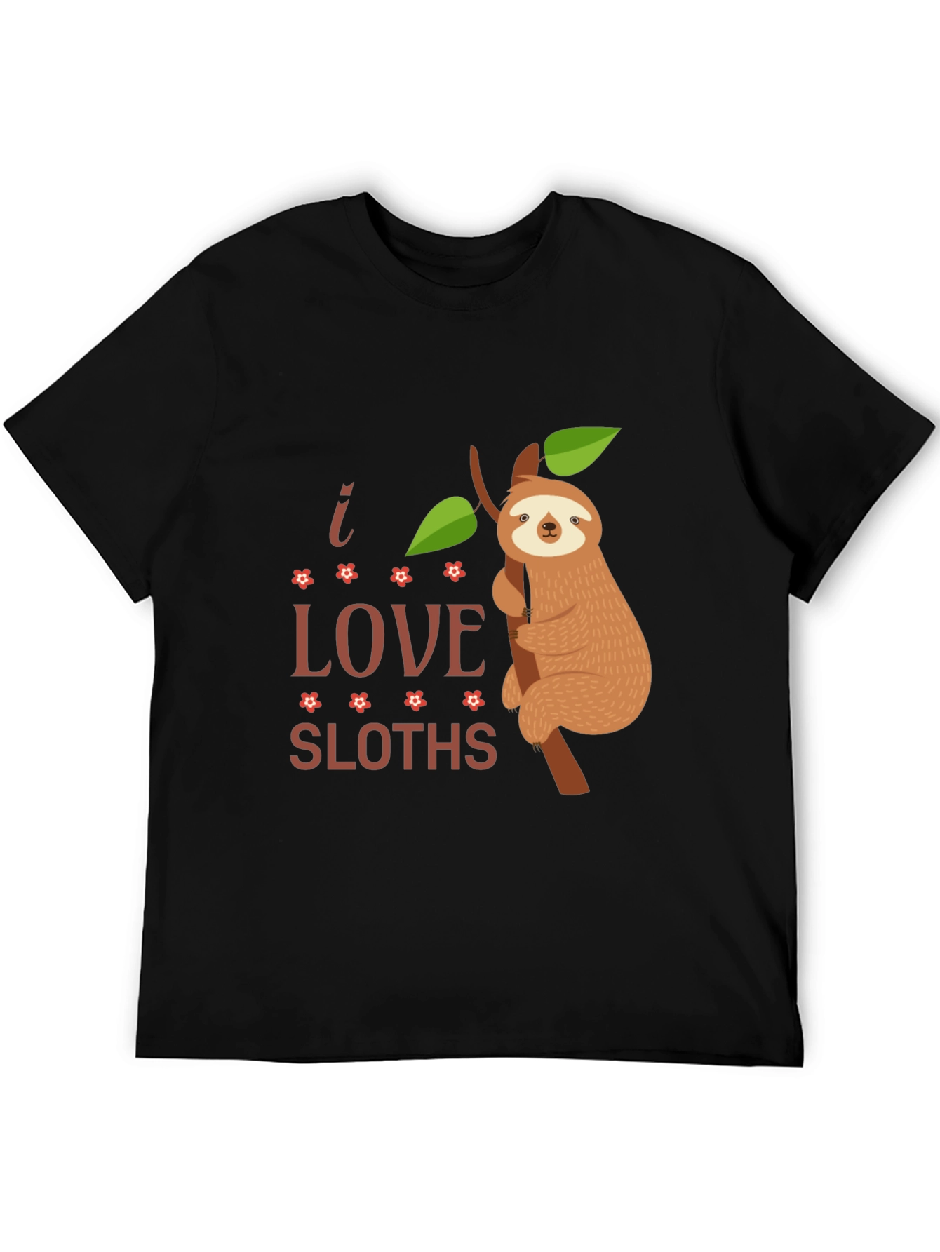 I Love Sloths T-Shirt Funny Sloth Tee