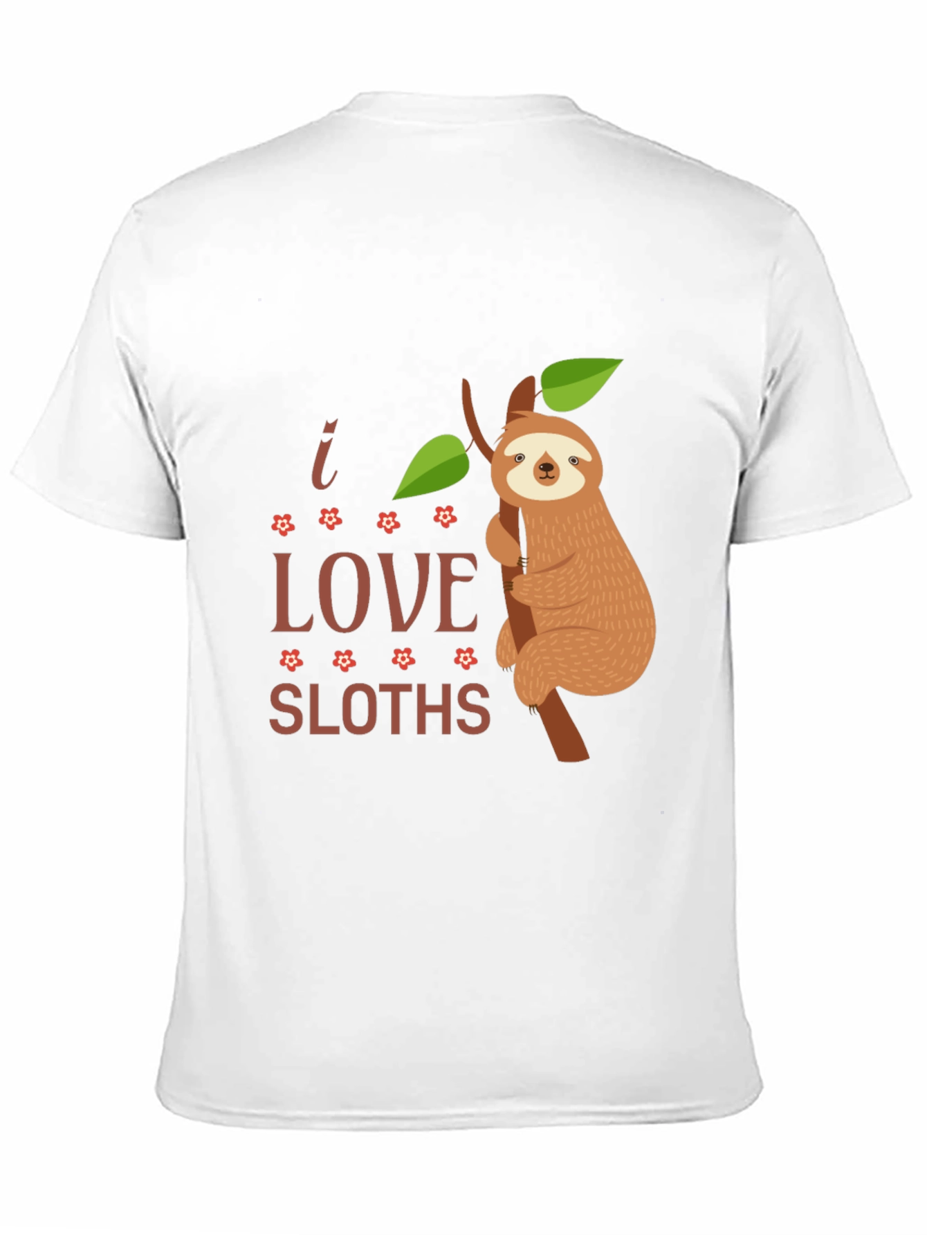 I Love Sloths T-Shirt Funny Sloth Tee