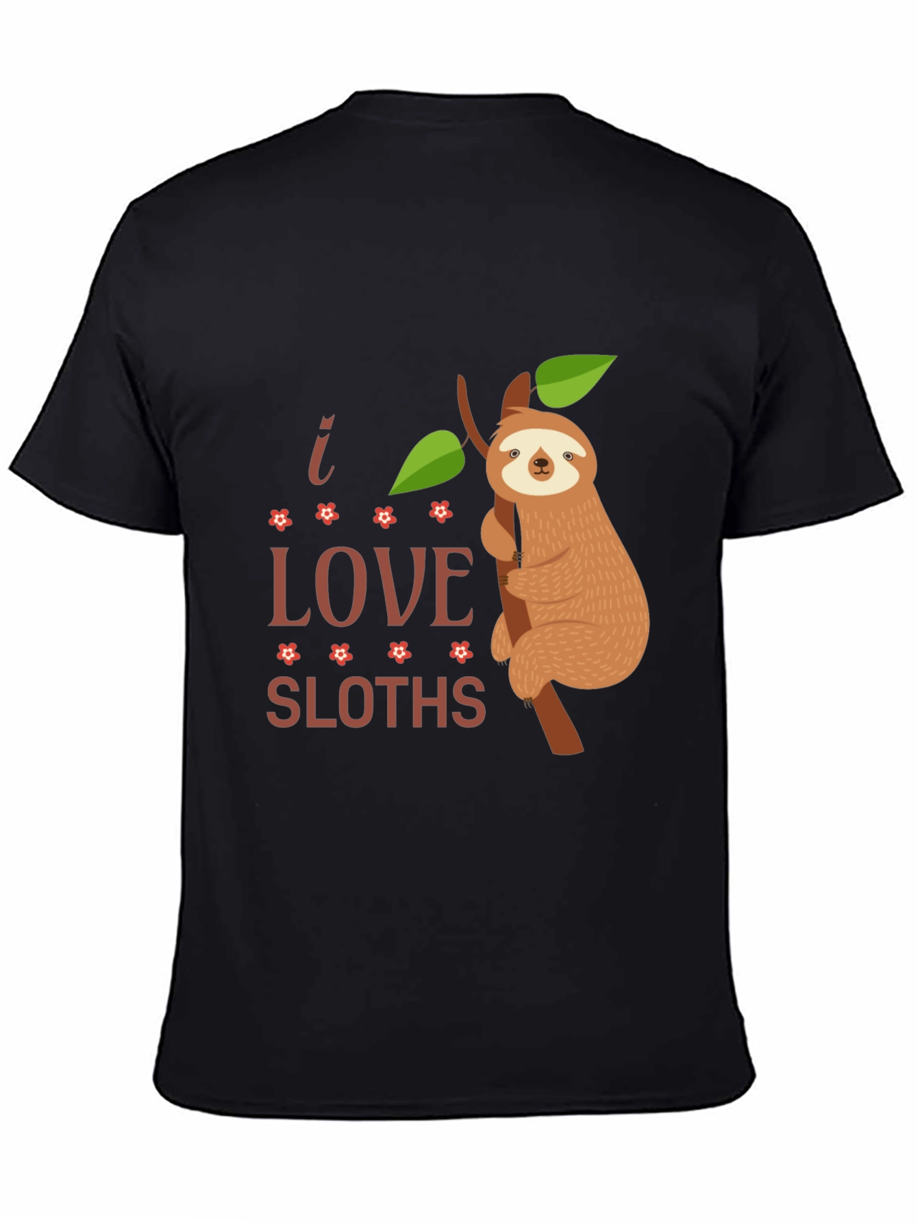 I Love Sloths T-Shirt Funny Sloth Tee