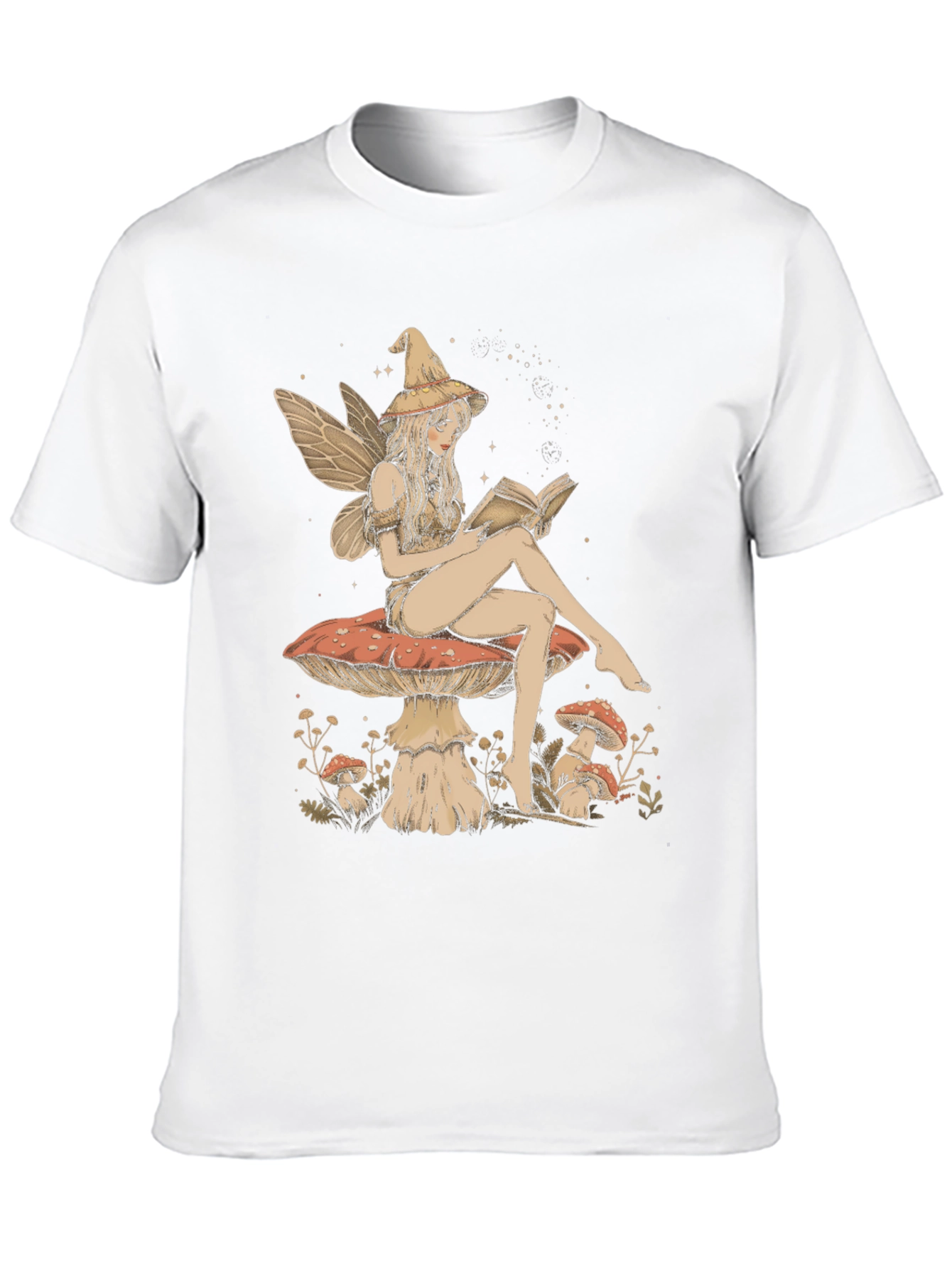 Fantasy Fairy Reading Book Graphic Tee