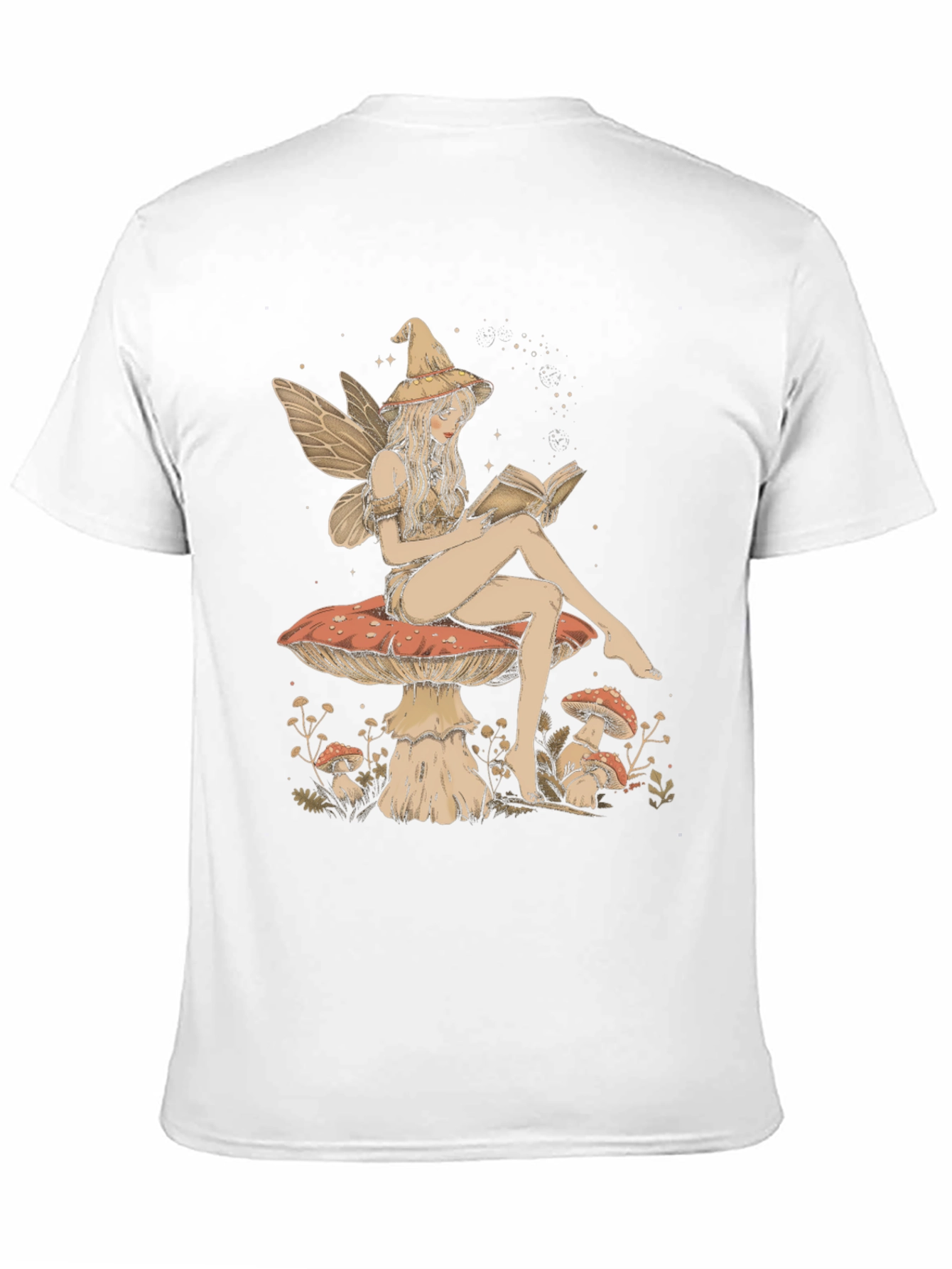 Fantasy Fairy Reading Book Graphic Tee