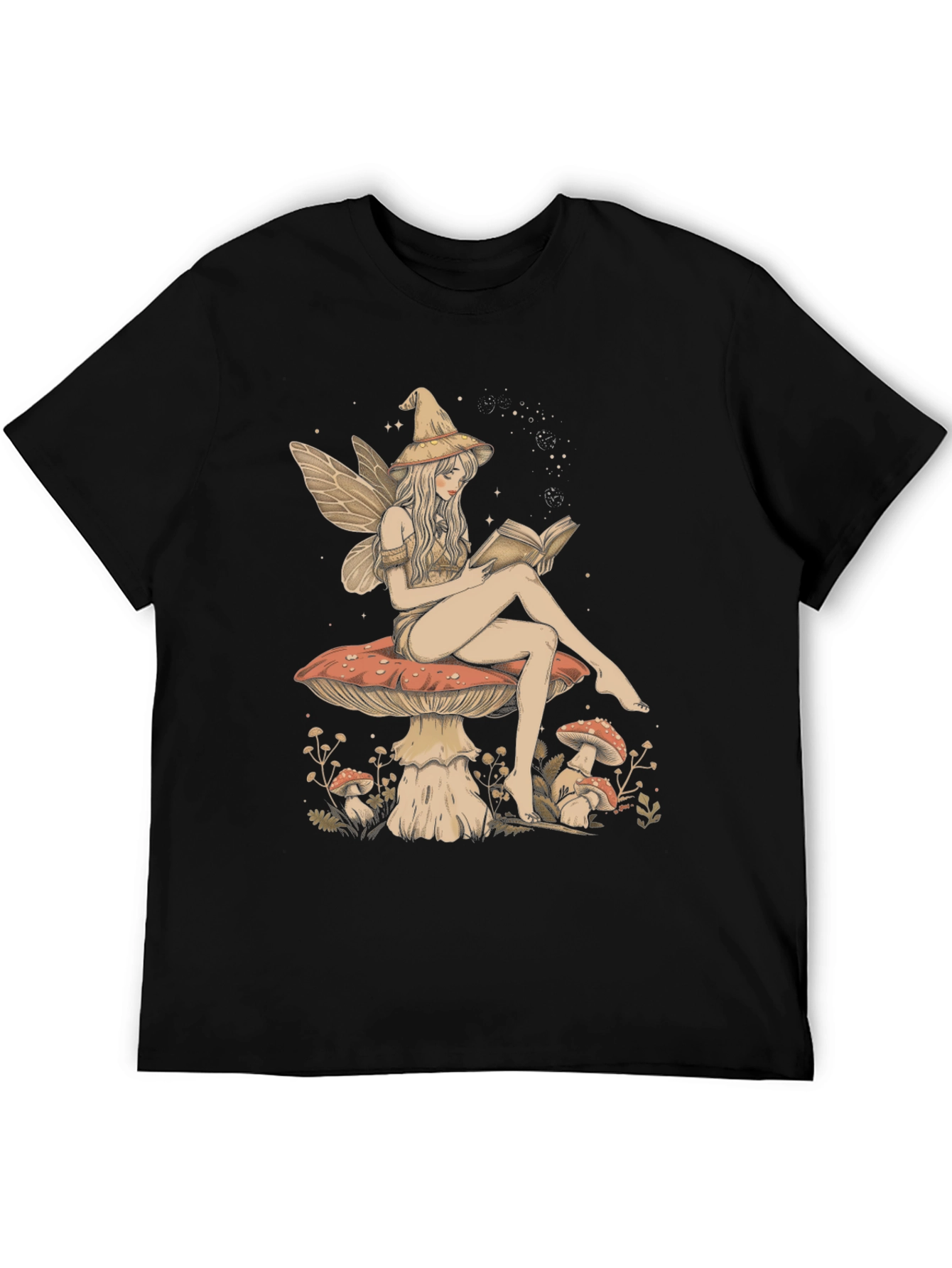 Fantasy Fairy Reading Book Graphic Tee