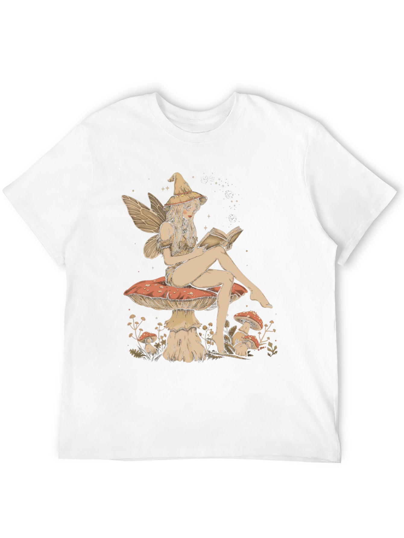 Fantasy Fairy Reading Book Graphic Tee