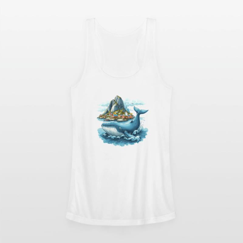 Coastal Village and Giant Whale Scandinavia