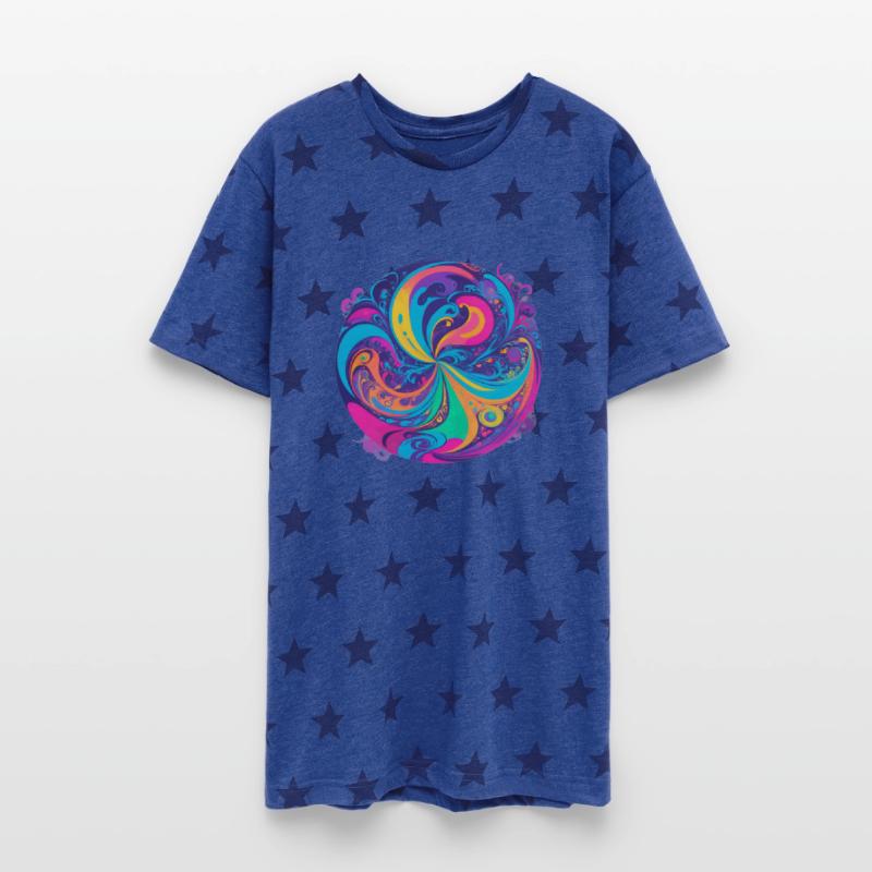 Color Swirl of Psychedelic Motion and Energy