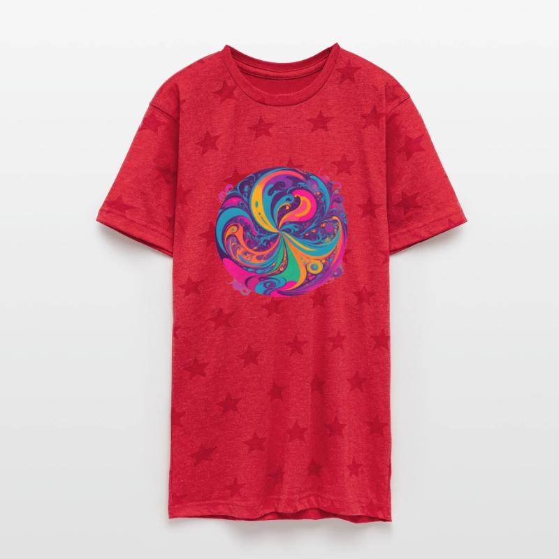 Color Swirl of Psychedelic Motion and Energy