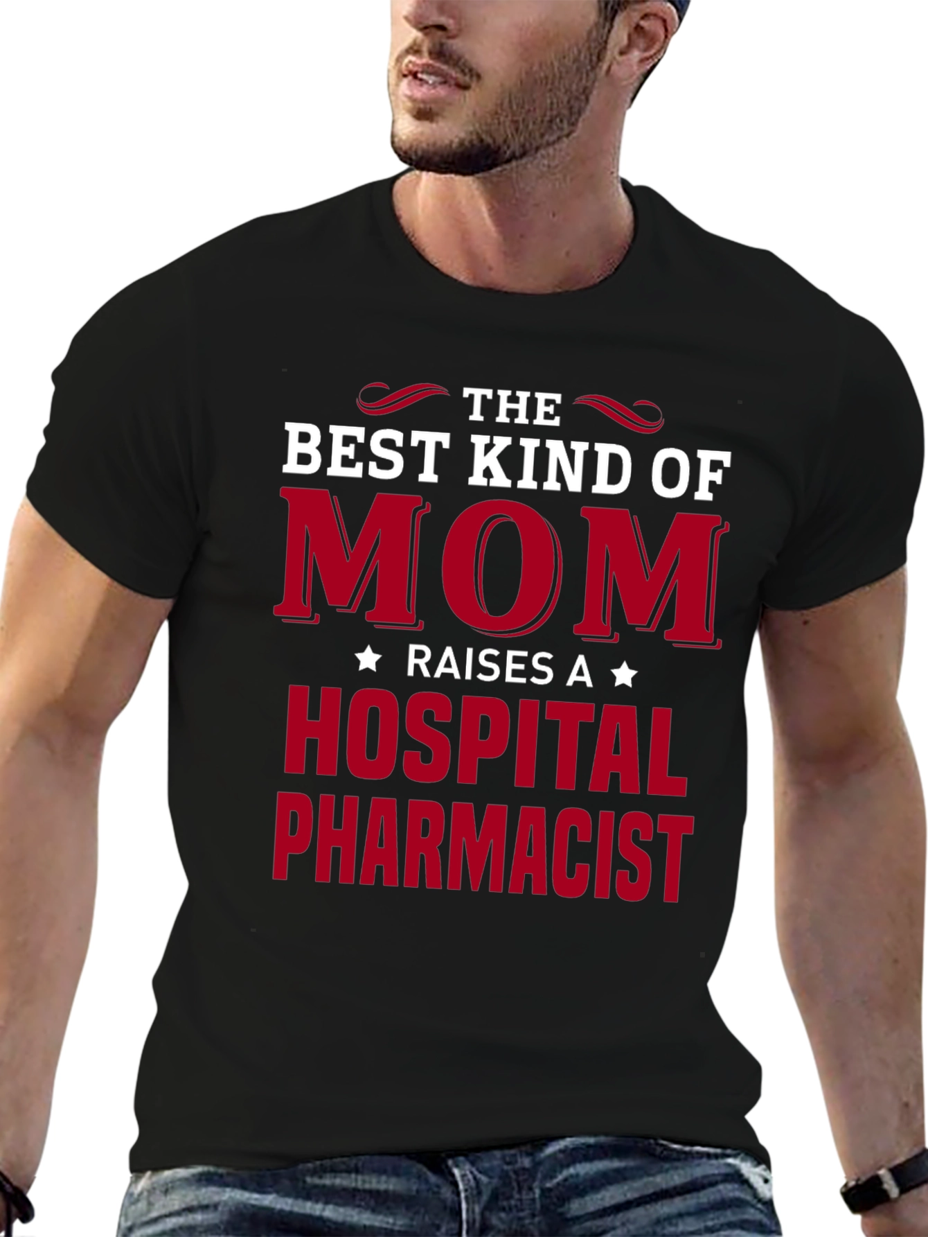 Best Kind of Mom Hospital Pharmacist Graphic T-Shirt
