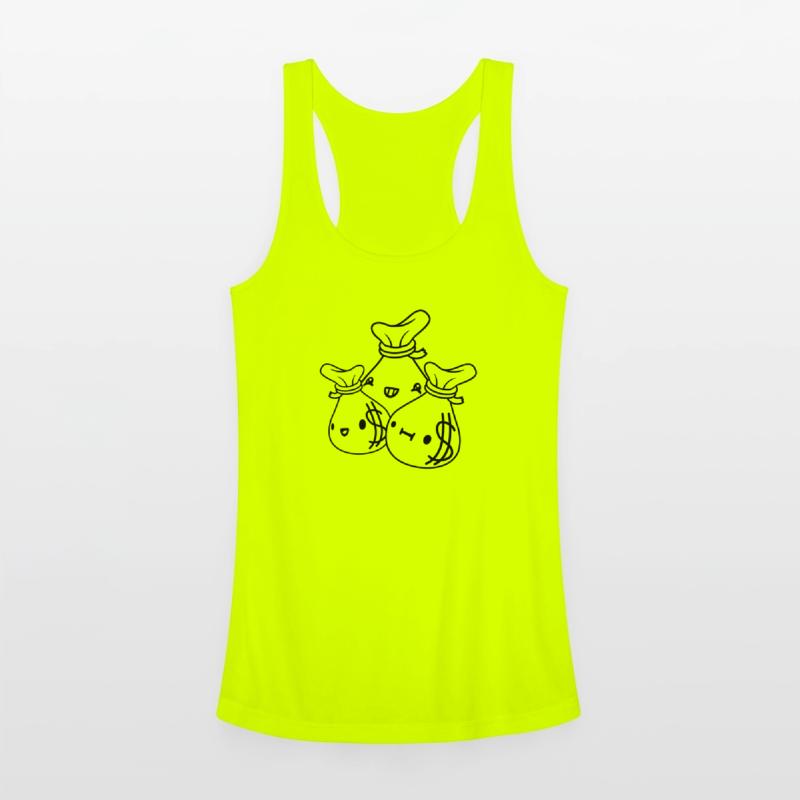 comic money bags friends