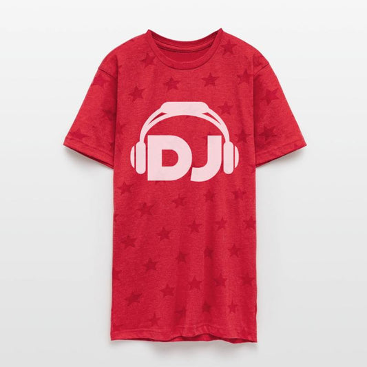 Cool DJ headphones music party text lettering logo
