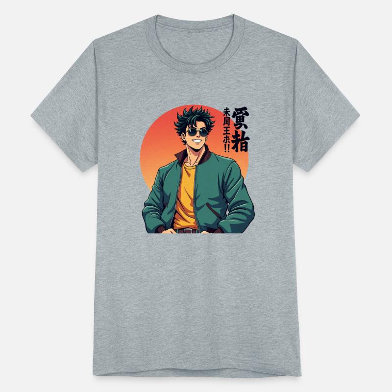 Cool Retro Anime Guy – Stylish 80s Aesthetic