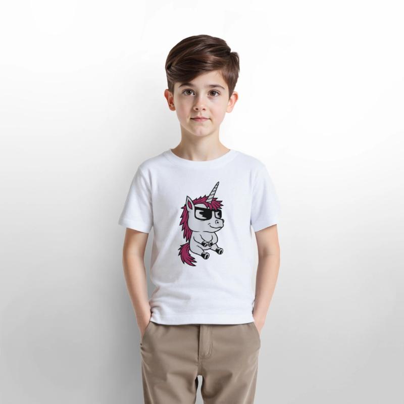 Cool sunglasses unicorn comic