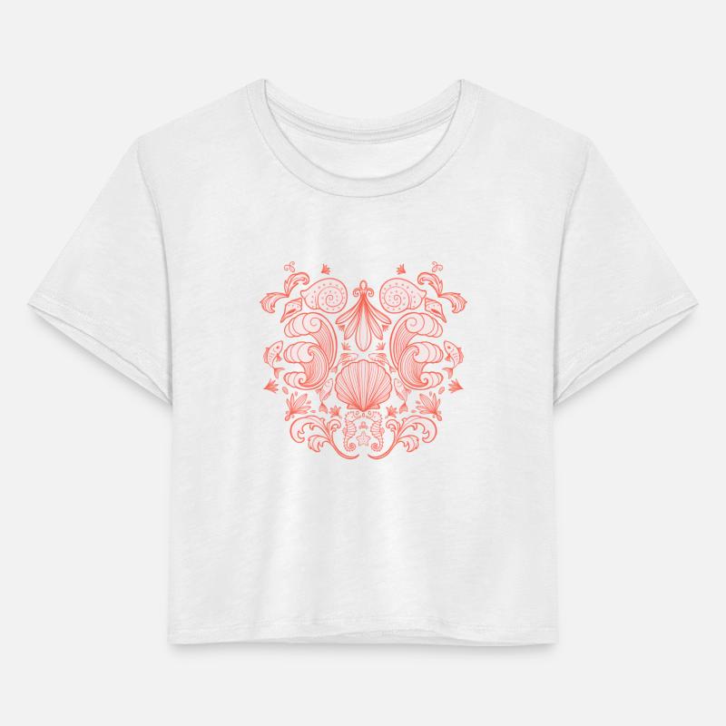 Coral Seashells And Fish