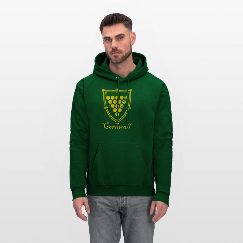 Cornwall Distressed Medieval Gold Cornish Shield