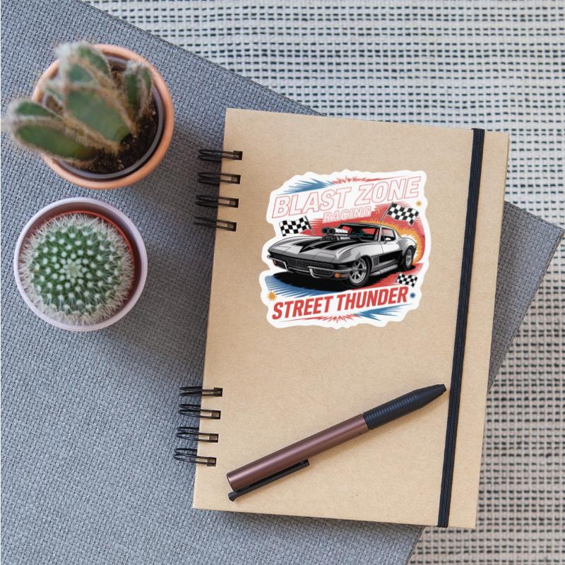 Corvette Drag Racing – Retro Muscle Car VectorTee