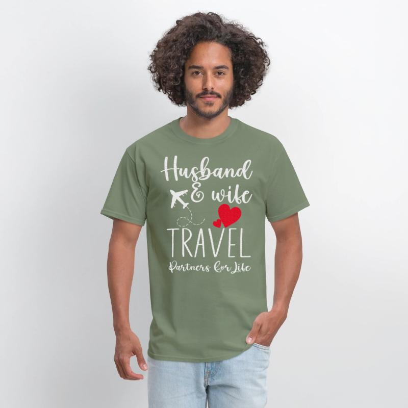 Couple Matching Husband And Wife Travel Partners