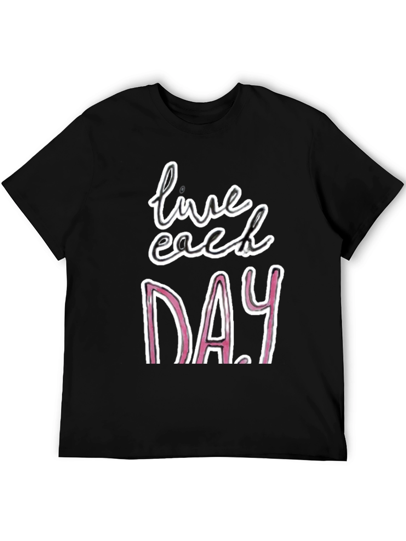 Live Each Day Graphic Tee - Black