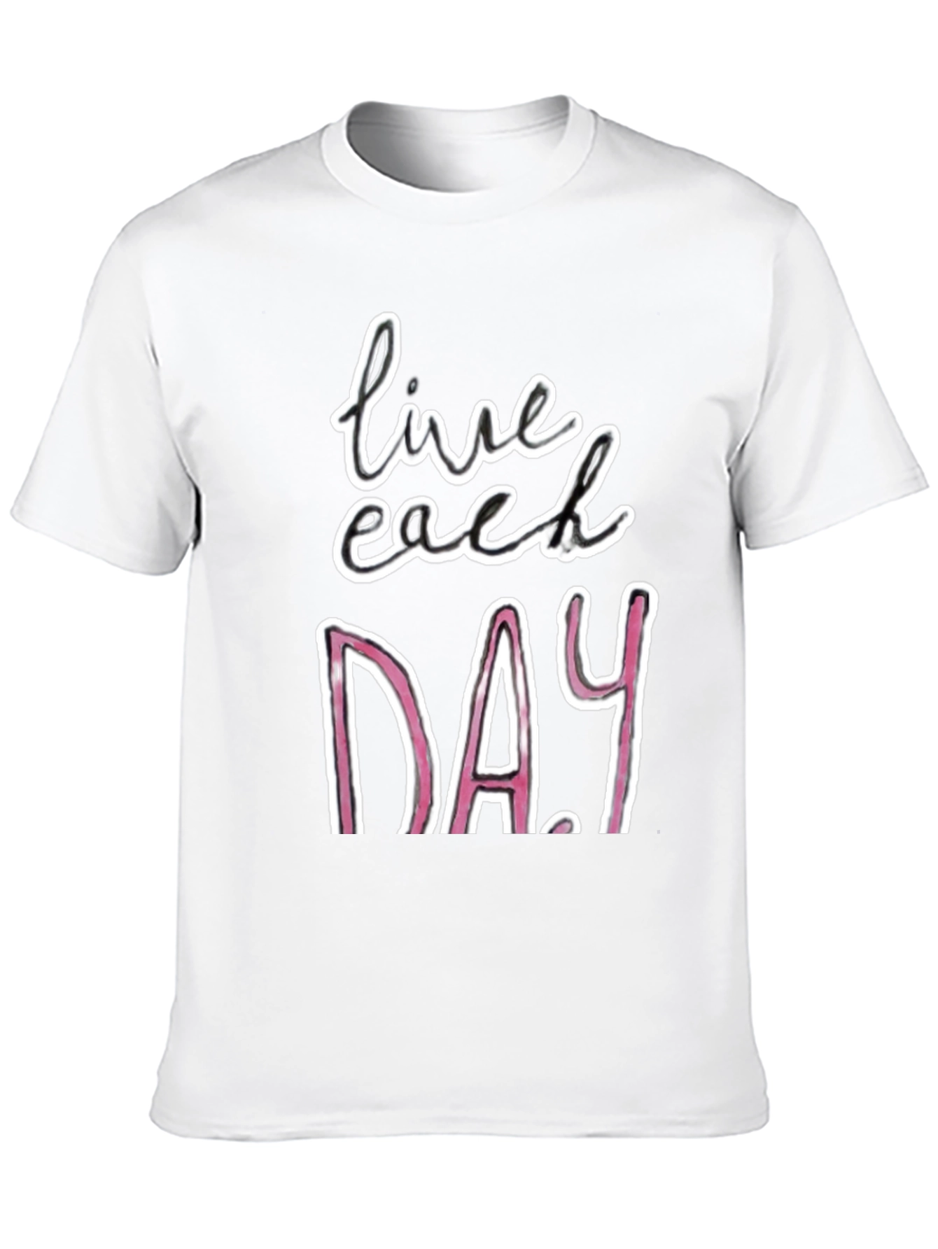 Live Each Day Graphic Tee - Black