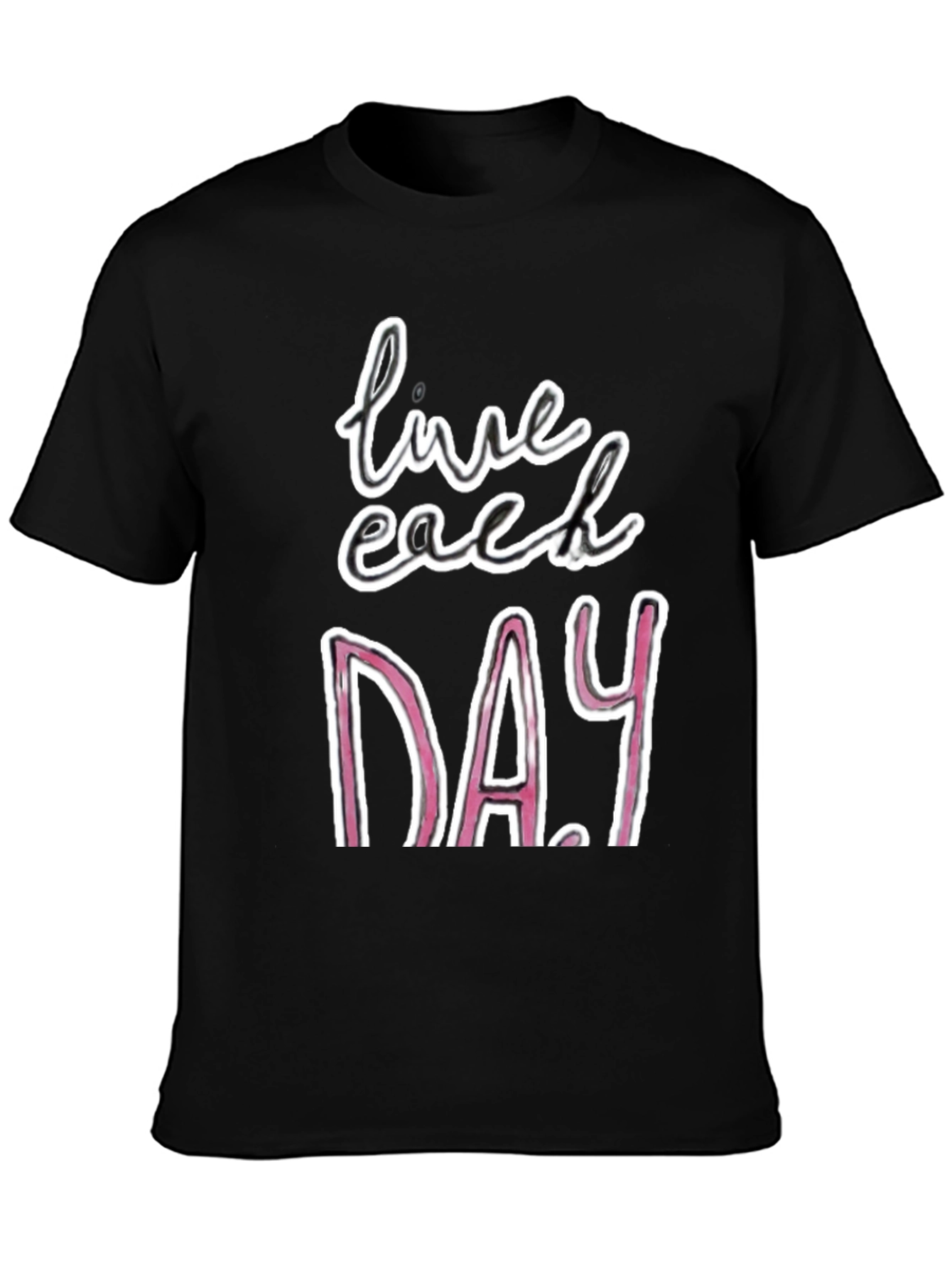 Live Each Day Graphic Tee - Black