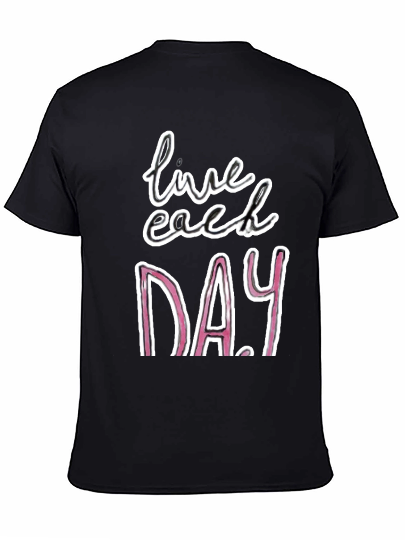 Live Each Day Graphic Tee - Black