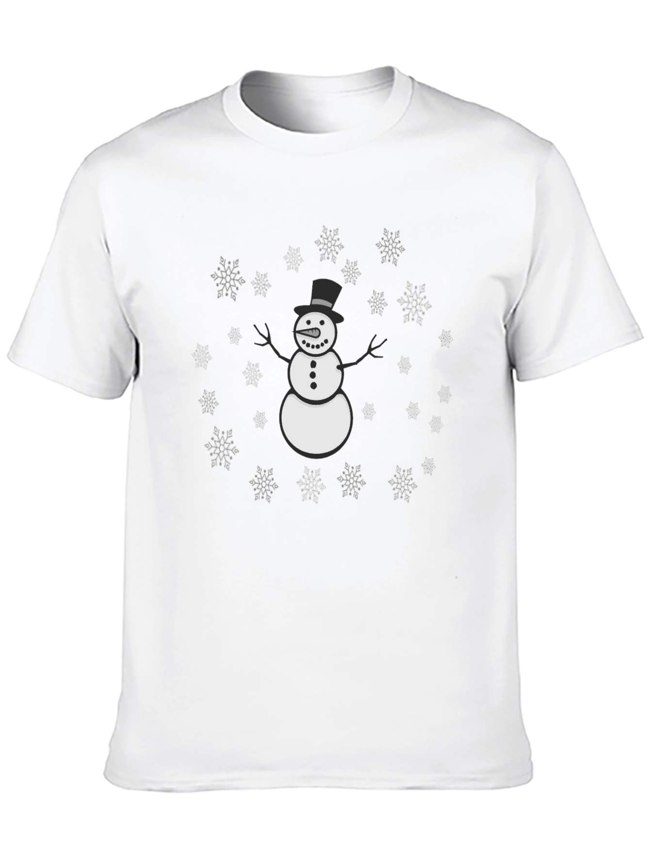 Snowman Snowflake Graphic Tee